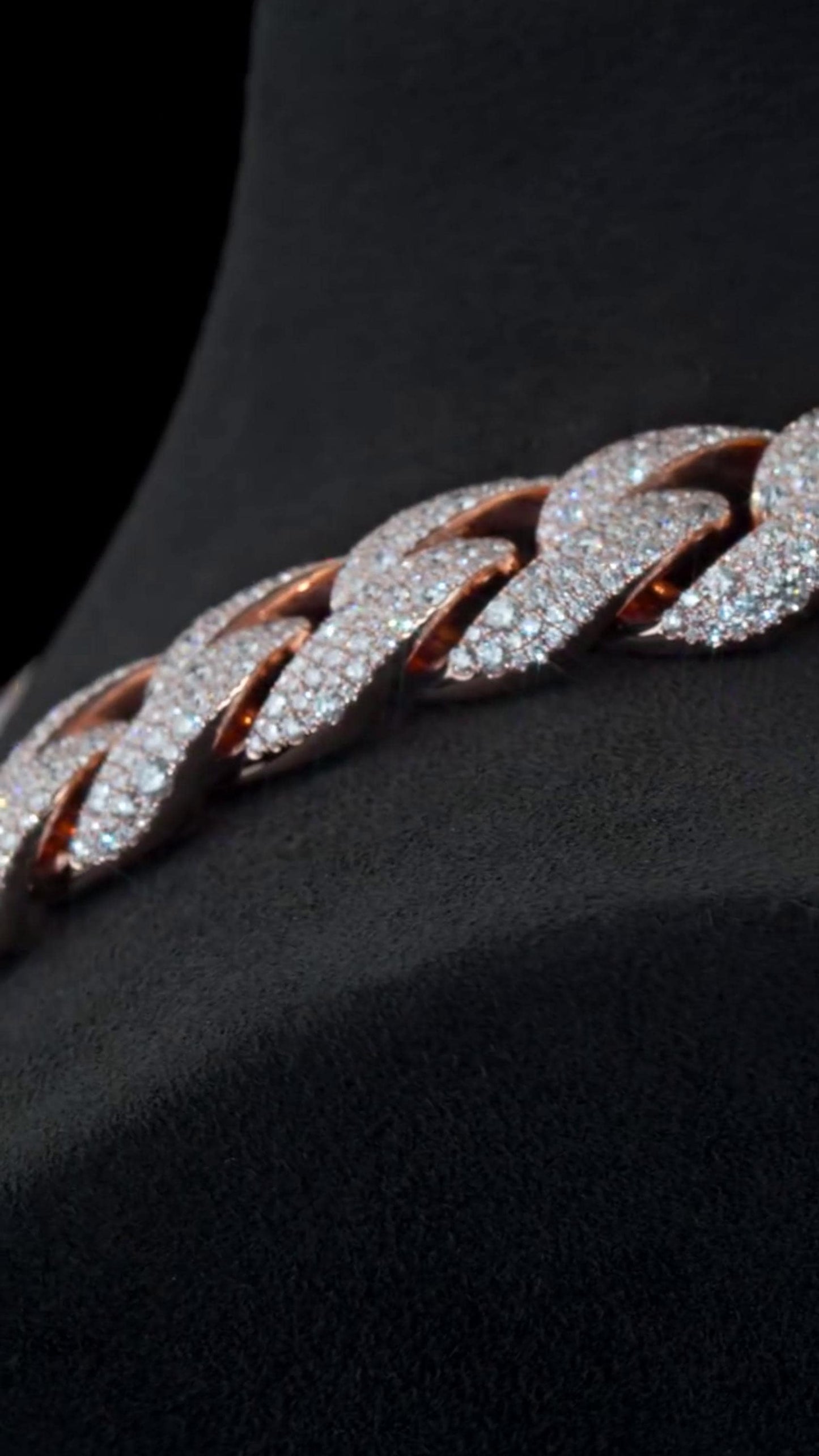 22mm Mosaic Set Miami Cuban Link Chain | VVS1 Moissanite Diamonds | 925 Sterling Silver | Iced Out Hip Hop Necklace