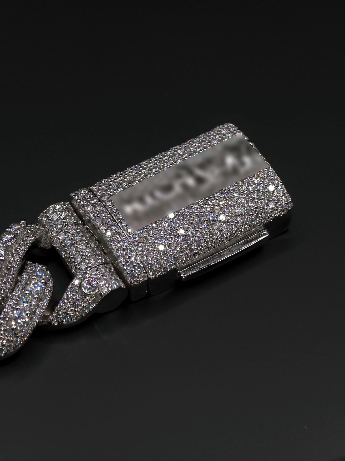 20mm Iced Miami Cuban Link Bracelet | Raised Pointers | VVS1 Moissanite Diamonds | Rhodium Plated 925 Sterling Silver | Hip Hop Jewelry