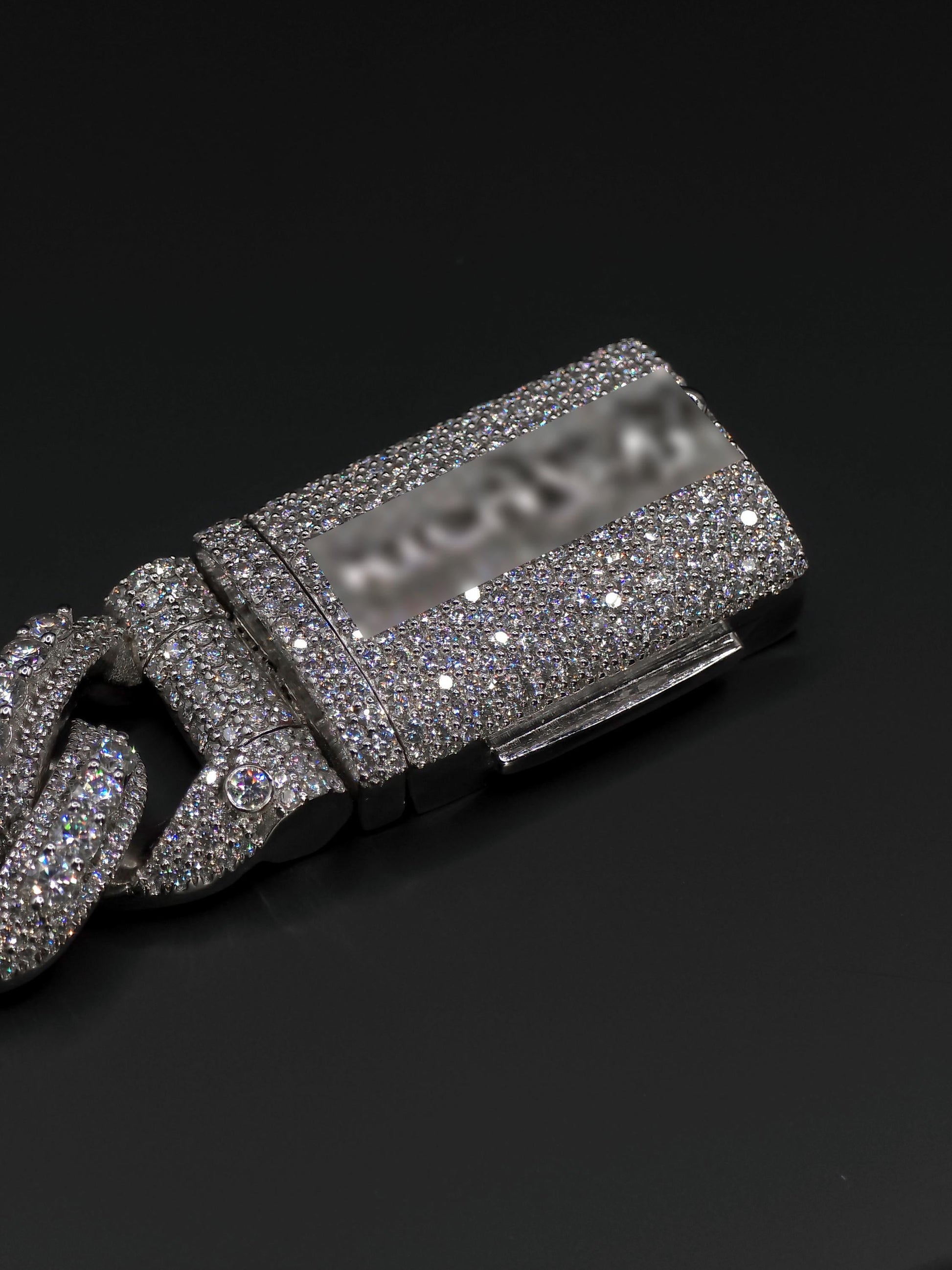 20mm Iced Miami Cuban Link Bracelet | Raised Pointers | VVS1 Moissanite Diamonds | Rhodium Plated 925 Sterling Silver | Hip Hop Jewelry