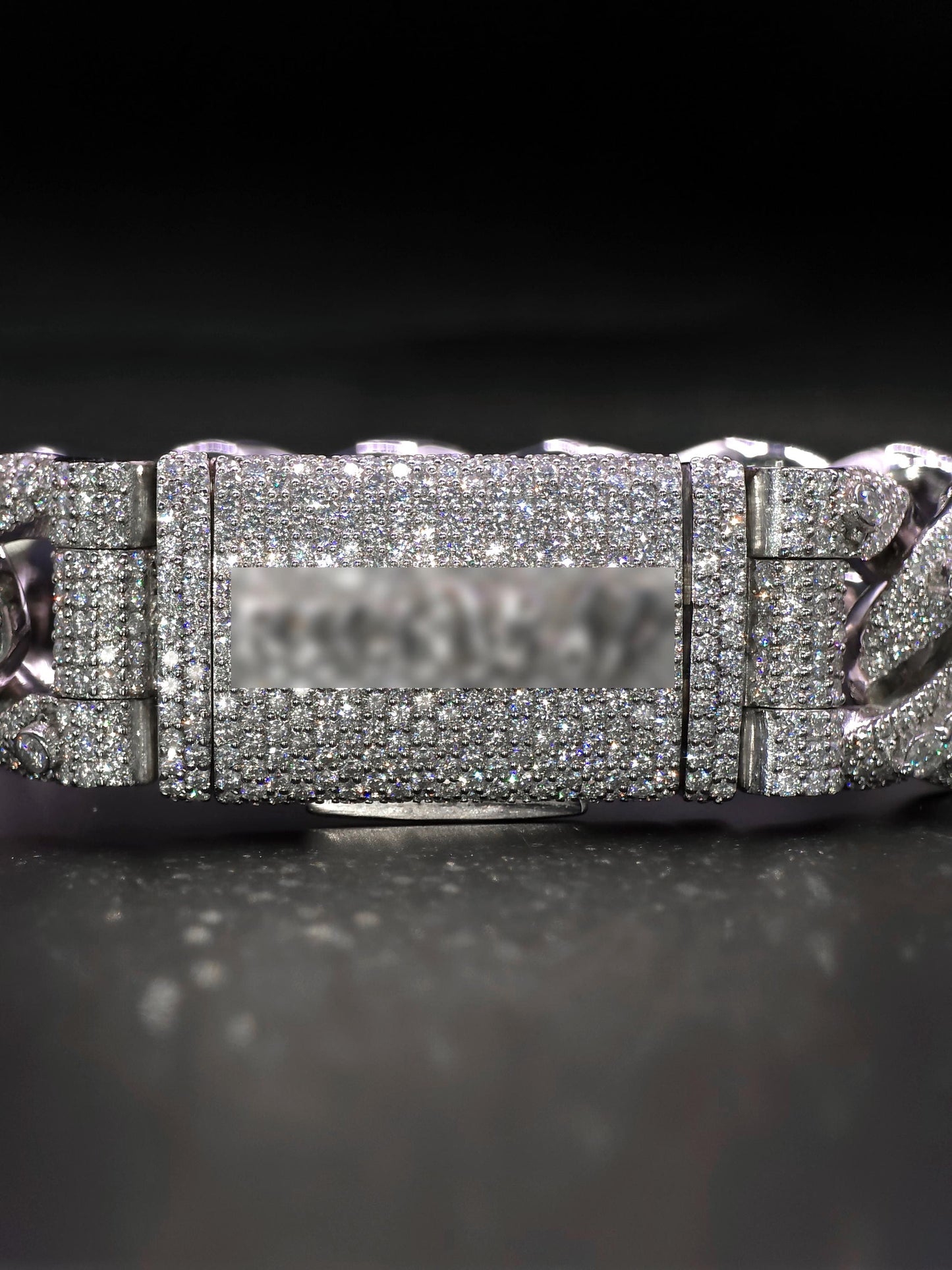 20mm Iced Miami Cuban Link Bracelet | Raised Pointers | VVS1 Moissanite Diamonds | Rhodium Plated 925 Sterling Silver | Hip Hop Jewelry