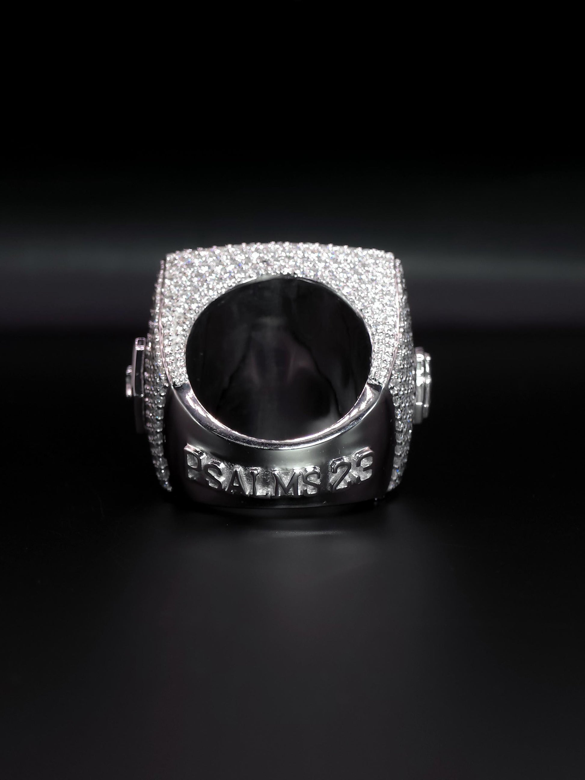 Custom Iced Out Championship Ring | VVS–VS Lab Grown Diamonds | 925 Sterling Silver | Personalized Hip Hop Bling Ring