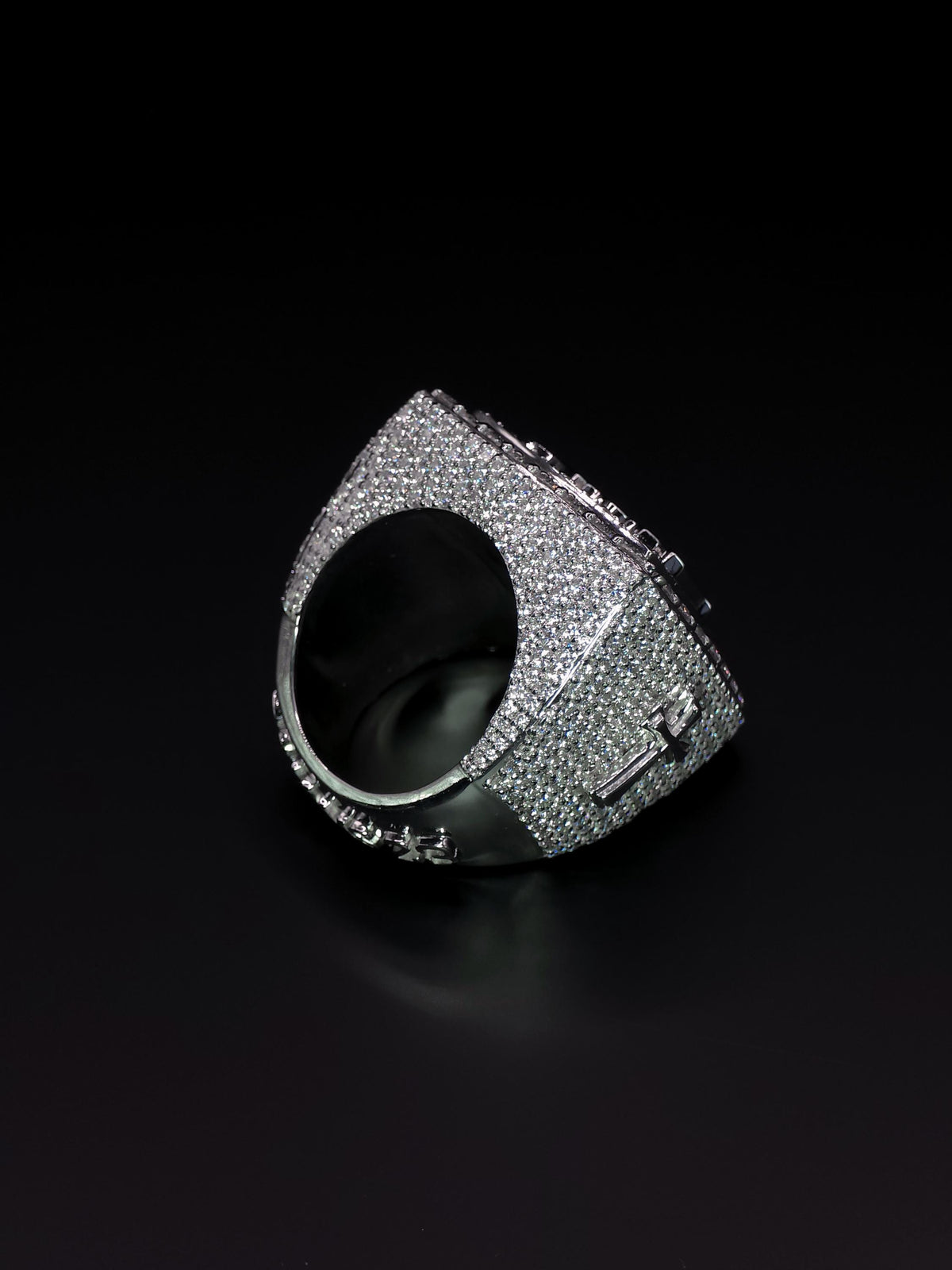 Custom Iced Out Championship Ring | VVS–VS Lab Grown Diamonds | 925 Sterling Silver | Personalized Hip Hop Bling Ring