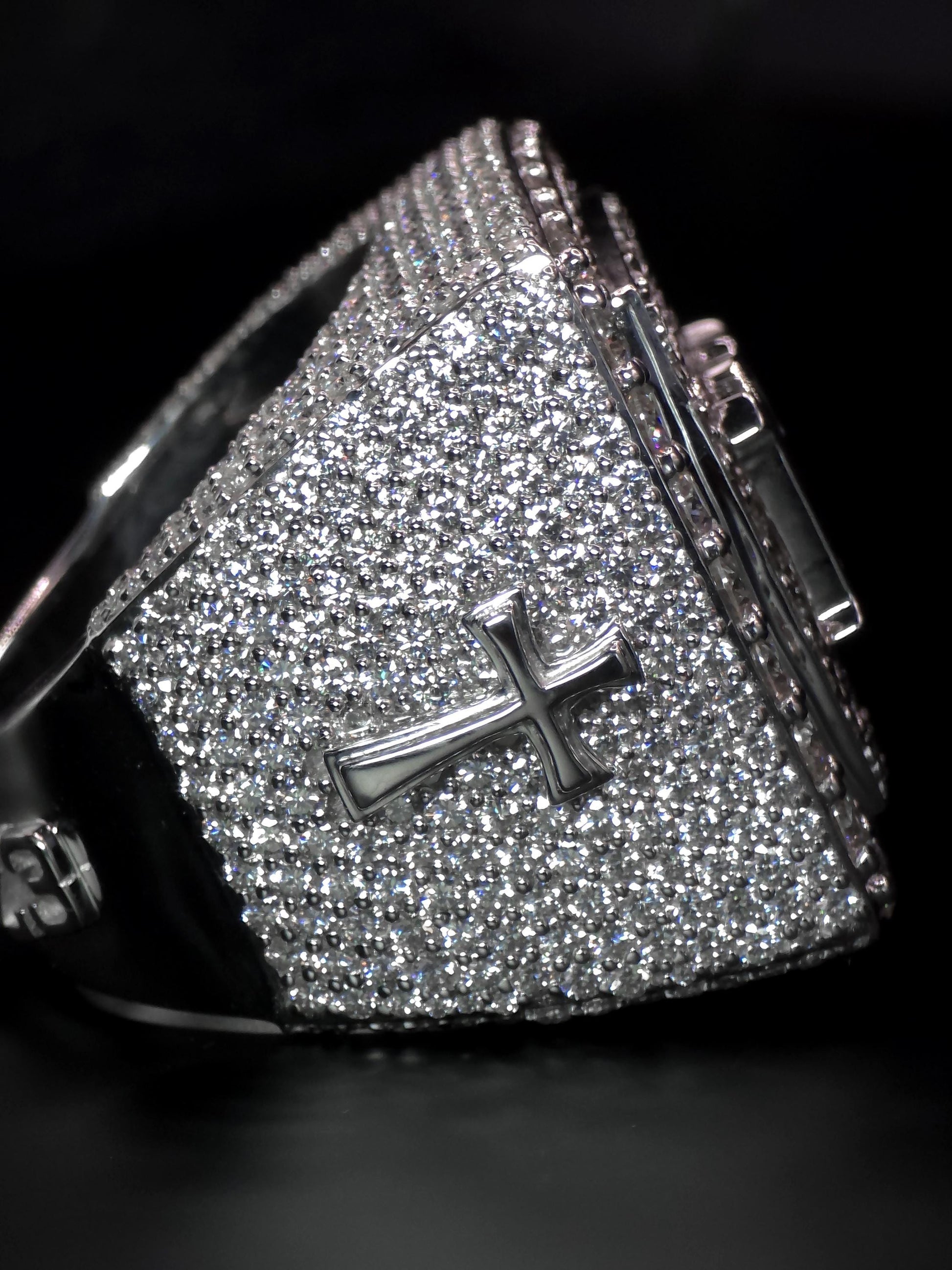Custom Iced Out Championship Ring | VVS–VS Lab Grown Diamonds | 925 Sterling Silver | Personalized Hip Hop Bling Ring