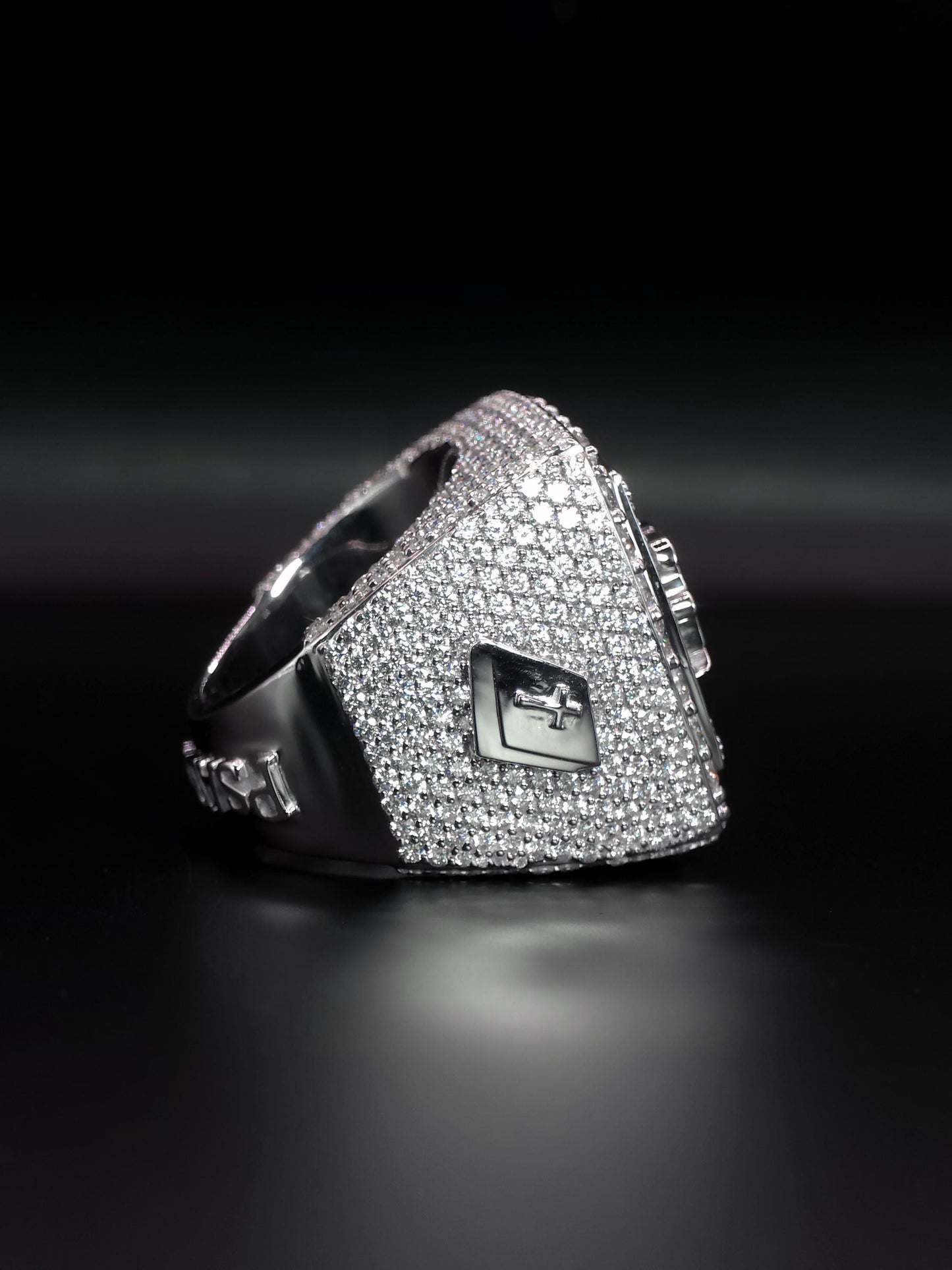Custom Iced Out Championship Ring | VVS–VS Lab Grown Diamonds | 925 Sterling Silver | Personalized Hip Hop Bling Ring