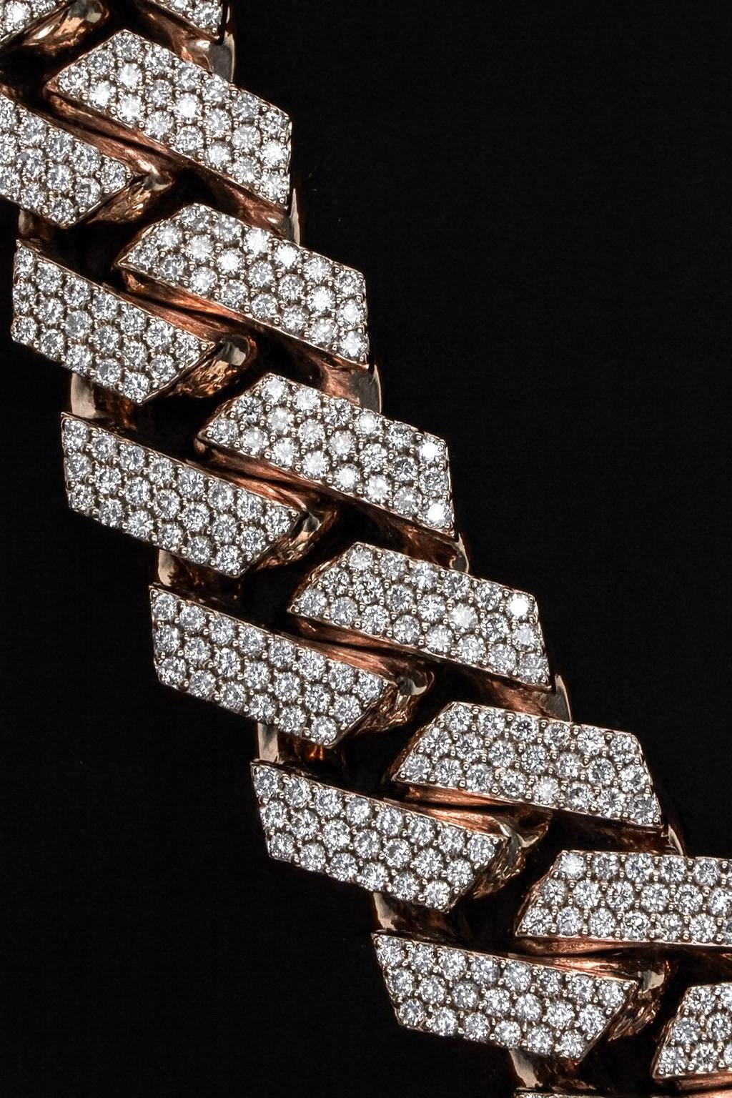 12mm VVS Moissanite Cuban Link Chain, 925 Sterling Silver, Pass Diamond Tester, Moissanite Necklace for Men/Women