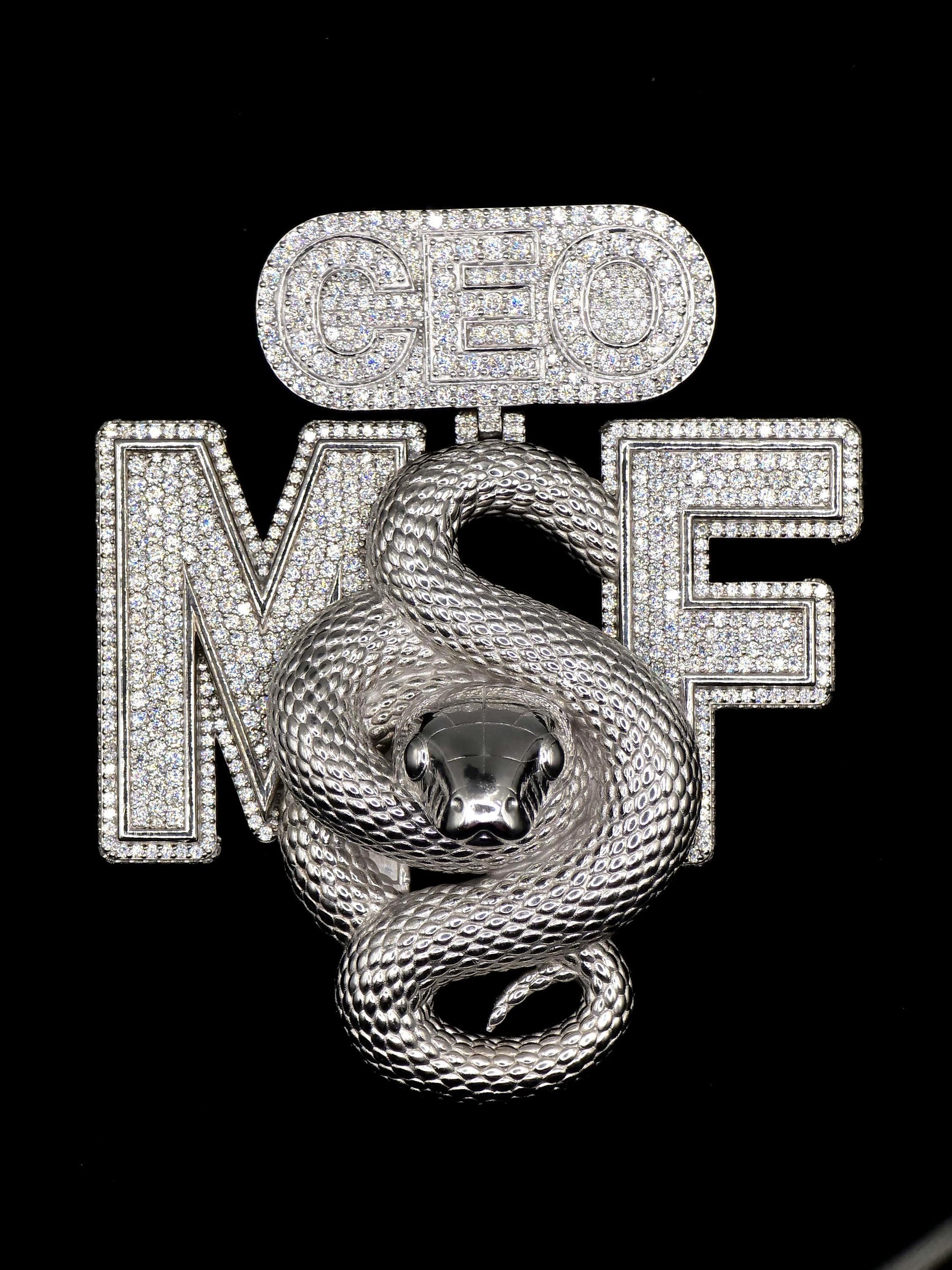 Custom 3D Logo Moissanite Pendant | VVS Moissanite Iced Out Letter Pendant | 925 Sterling Silver Hip Hop Jewelry