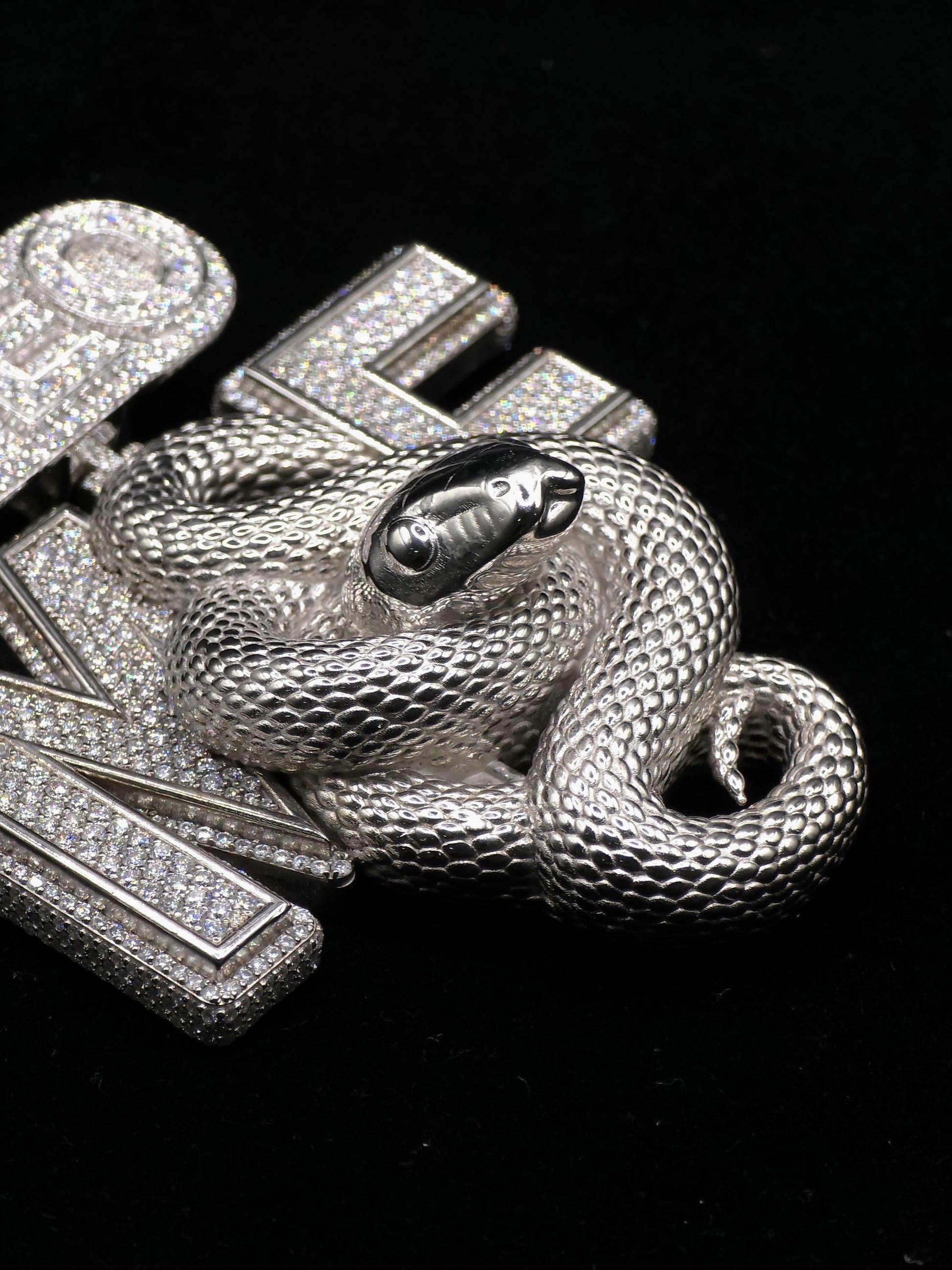 Custom 3D Logo Moissanite Pendant | VVS Moissanite Iced Out Letter Pendant | 925 Sterling Silver Hip Hop Jewelry