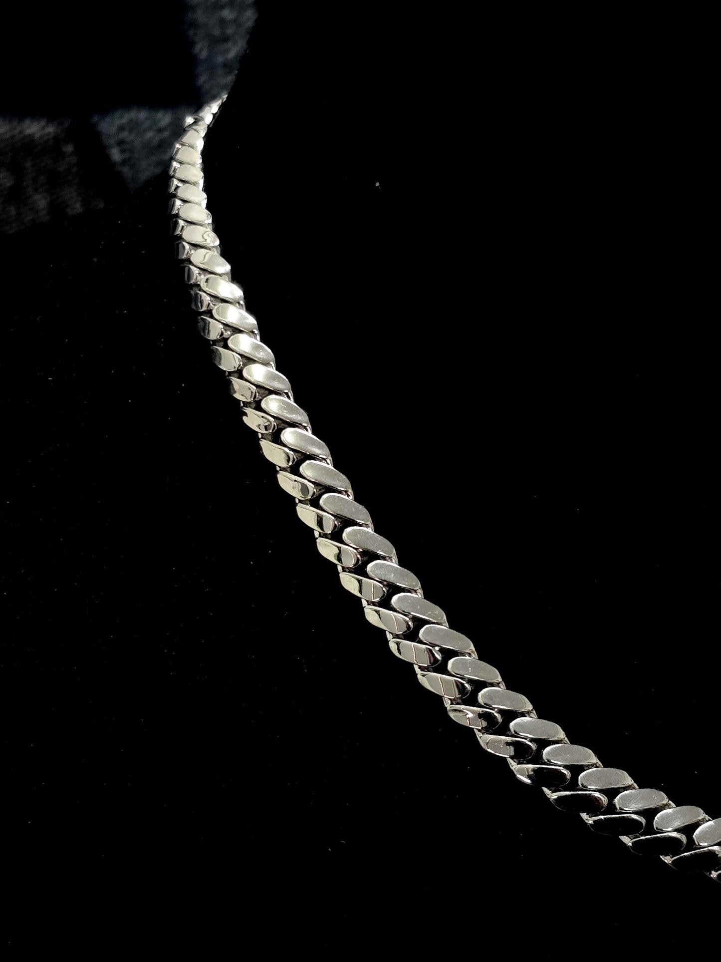 8mm Miami Cuban Link Chain, Iced Lock Box with Custom Name, Men/Women Chain, Cuban Necklace, Available in 925 Sterling Silver/10k Solid Gold