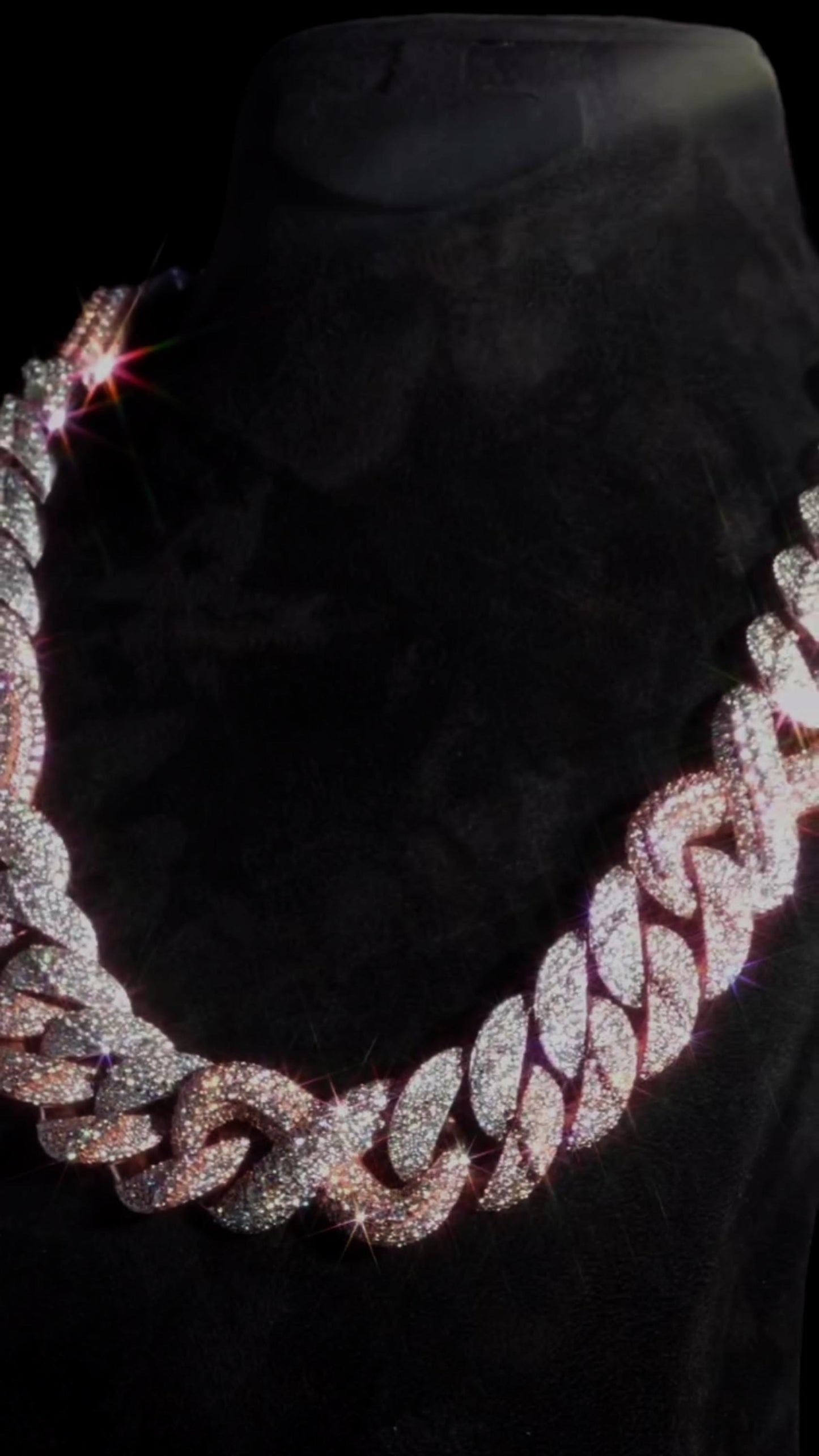 28mm Two-Tone Moissanite Cuban Link Chain | VVS D-Color Moissanite | Pass Diamond Tester | Iced Out Hip Hop Necklace for Men
