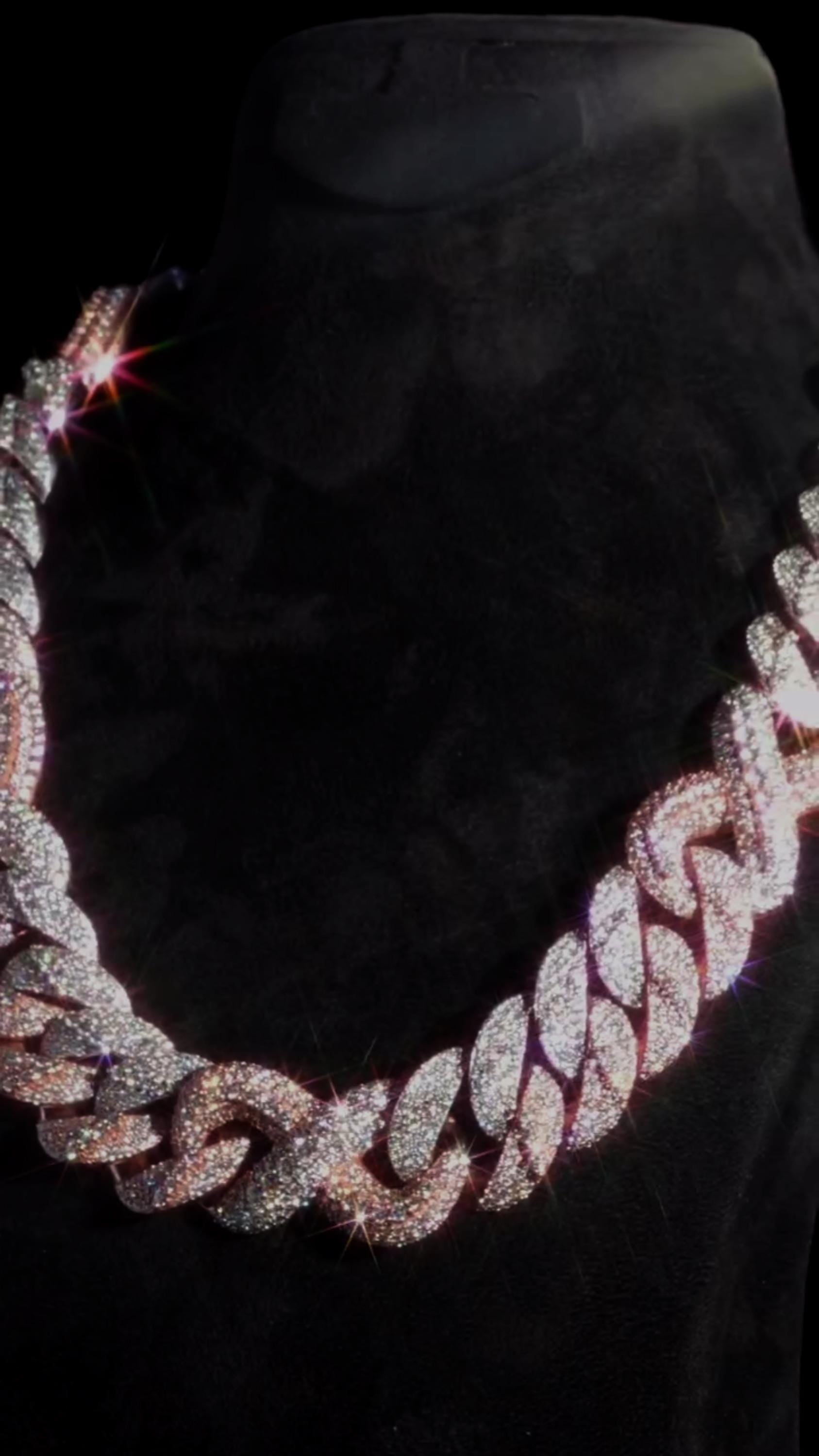 28mm Two-Tone Moissanite Cuban Link Chain | VVS D-Color Moissanite | Pass Diamond Tester | Iced Out Hip Hop Necklace for Men