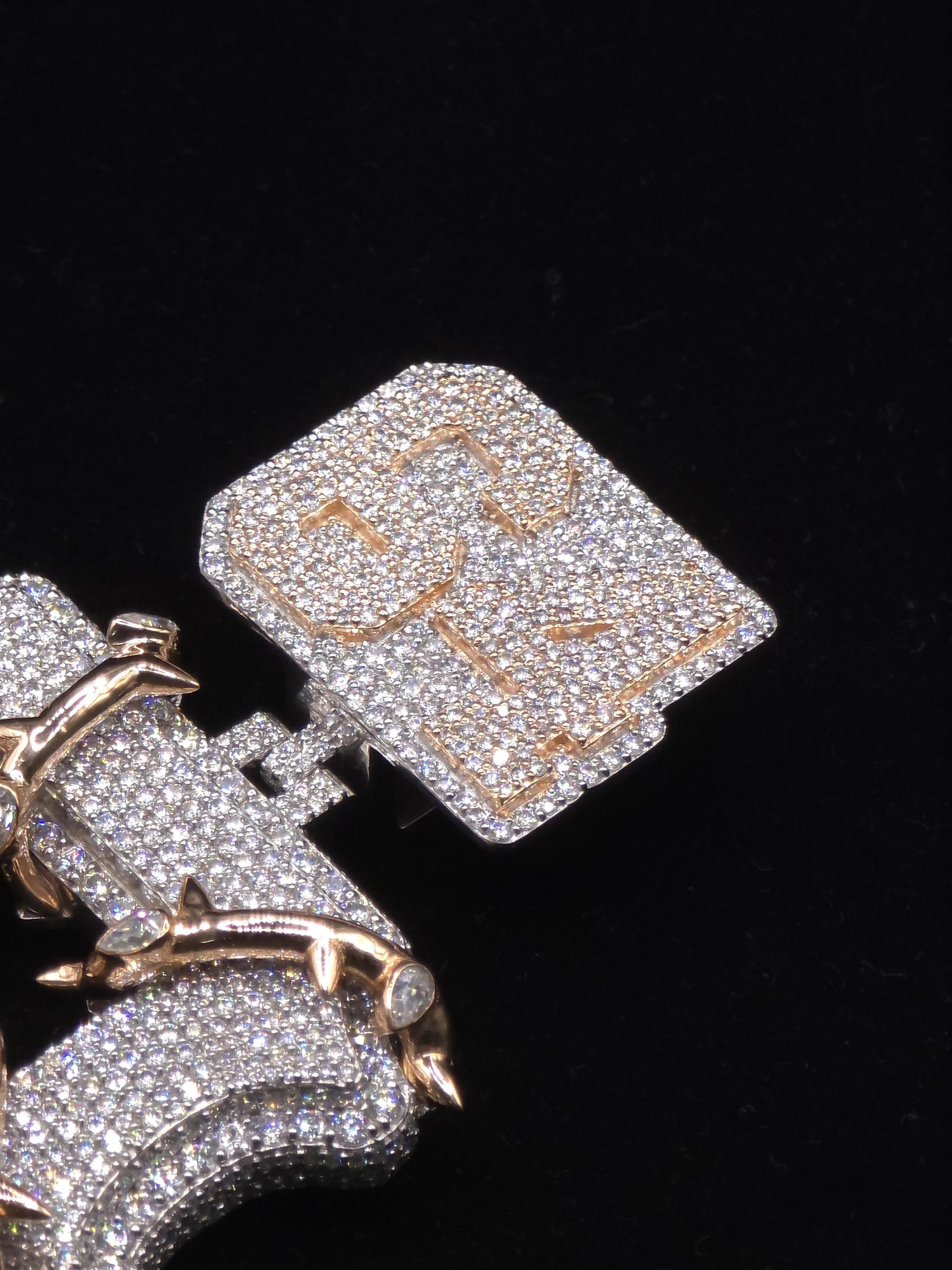 Custom Initial Letter Pendant | Iced Out | VVS Moissanite | 925 Sterling Silver | Hip Hop Jewelry | Personalized Gift