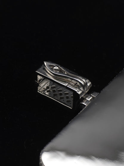 Custom VVS1 Moissanite Pendant | Zig Zag Set Emerald cut Moissanite Diamonds | Rhodium Plated 925 Sterling Silver | Diamond Tester Approved