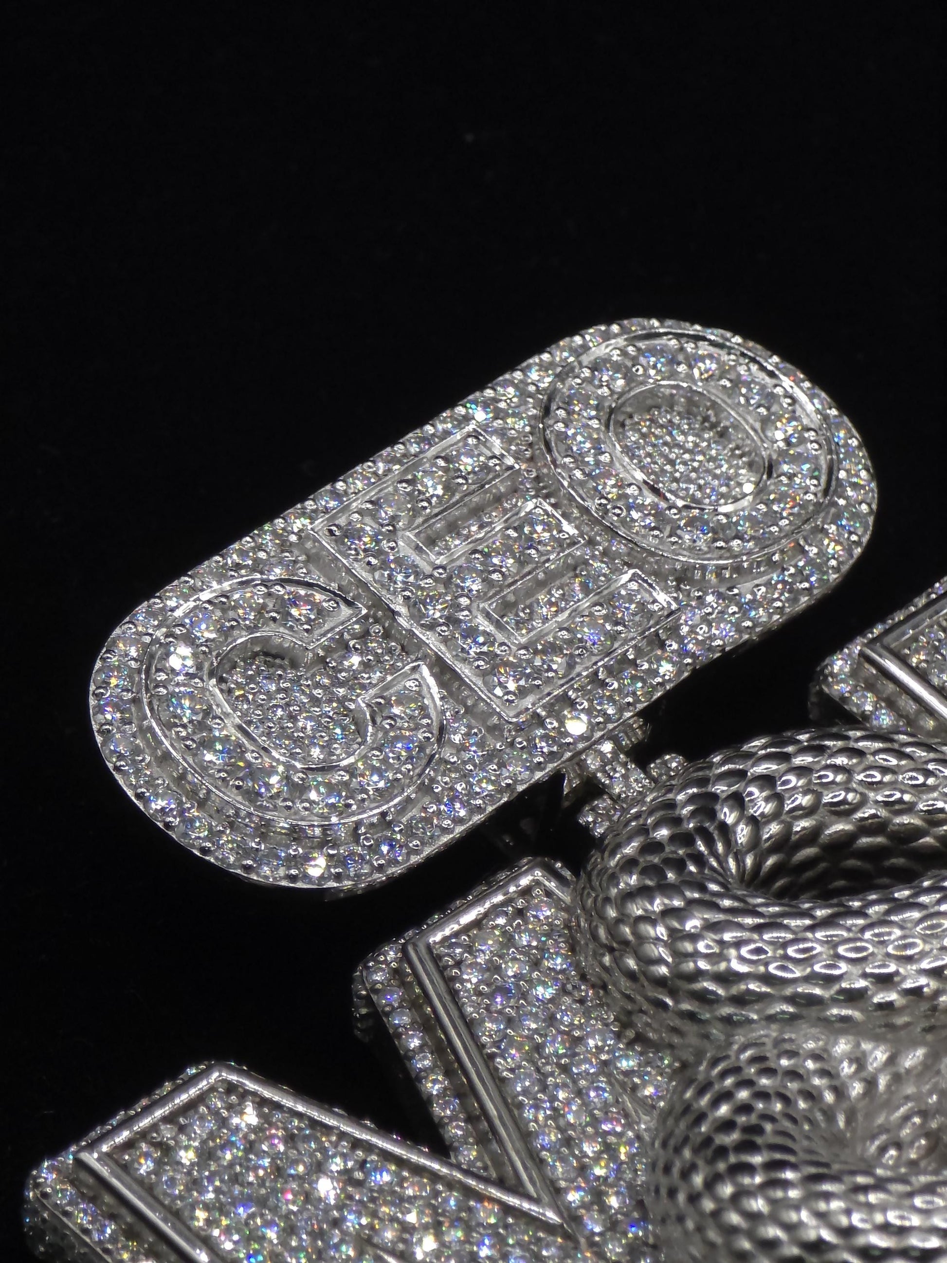 Custom 3D Logo Moissanite Pendant | VVS Moissanite Iced Out Letter Pendant | 925 Sterling Silver Hip Hop Jewelry
