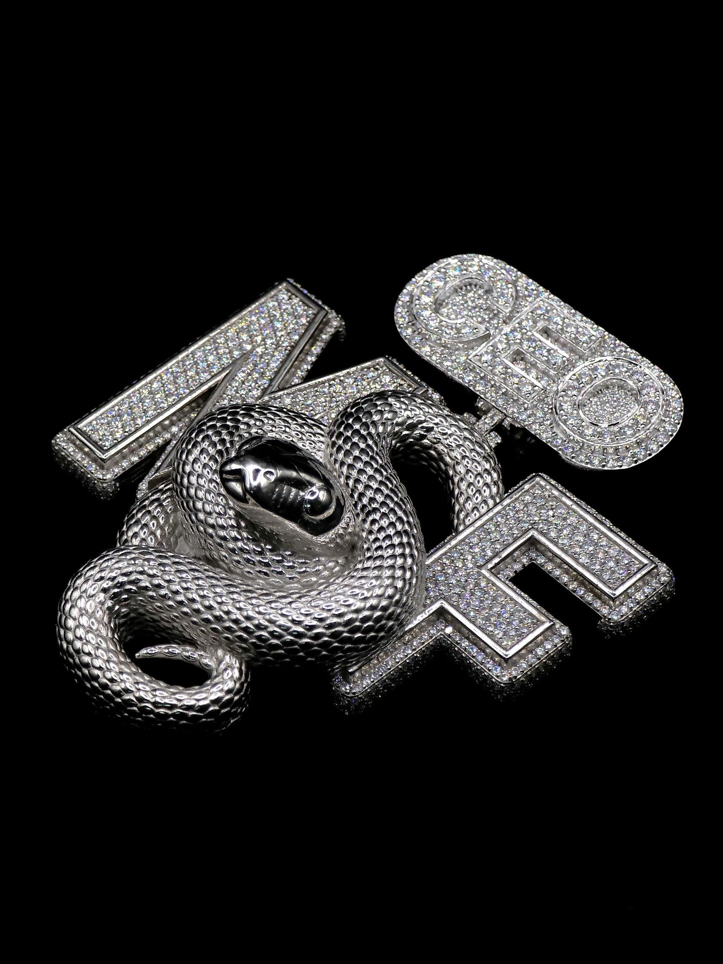 Custom 3D Logo Moissanite Pendant | VVS Moissanite Iced Out Letter Pendant | 925 Sterling Silver Hip Hop Jewelry