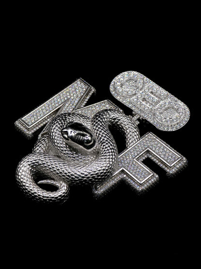Custom 3D Logo Moissanite Pendant | VVS Moissanite Iced Out Letter Pendant | 925 Sterling Silver Hip Hop Jewelry