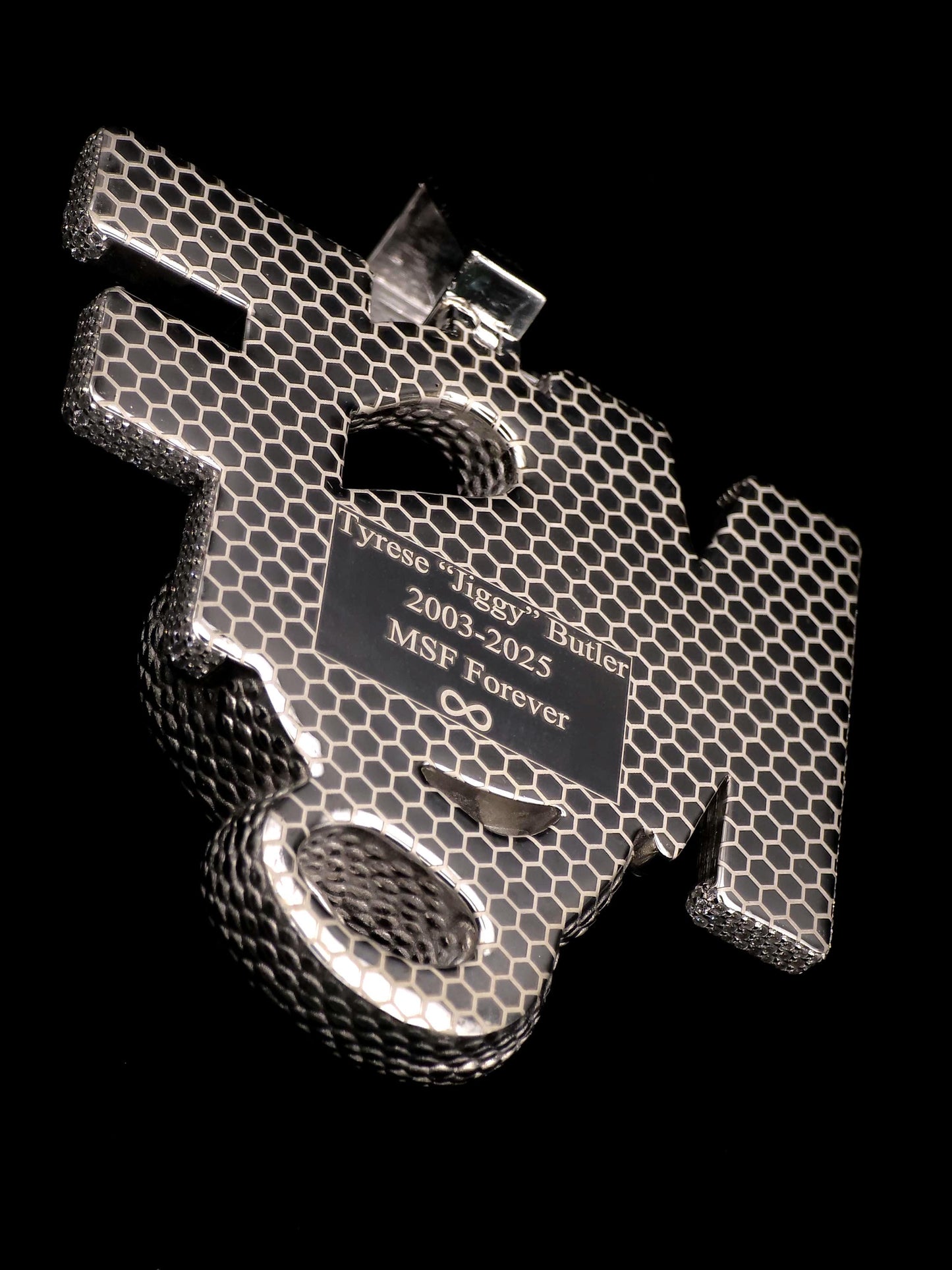Custom 3D Logo Moissanite Pendant | VVS Moissanite Iced Out Letter Pendant | 925 Sterling Silver Hip Hop Jewelry