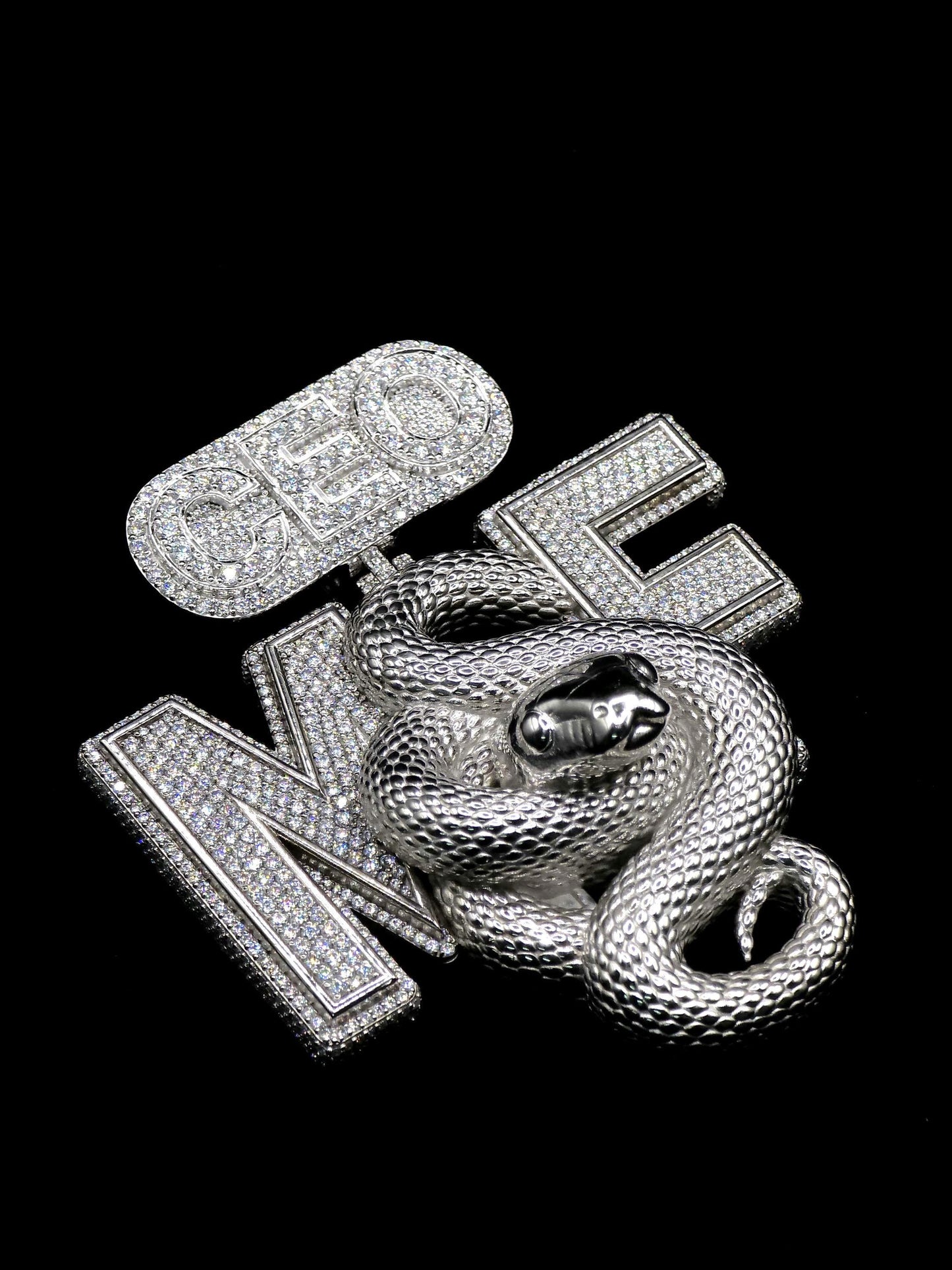 Custom 3D Logo Moissanite Pendant | VVS Moissanite Iced Out Letter Pendant | 925 Sterling Silver Hip Hop Jewelry