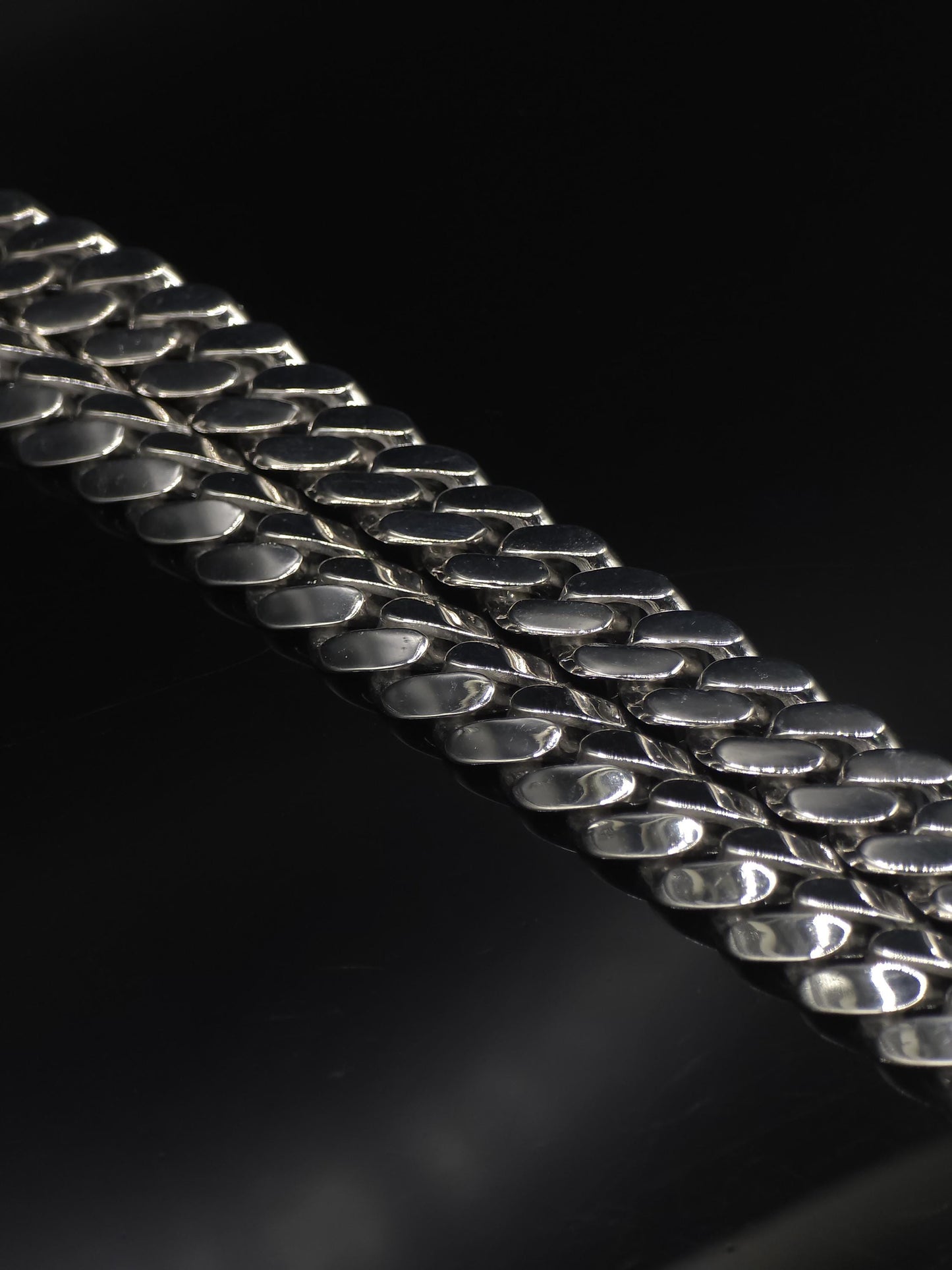 10mm Miami Cuban Link Chain, Iced Lock Box with Custom Name, Men/Women Chain, Cuban Necklace, Available in 925 Sterling Silver