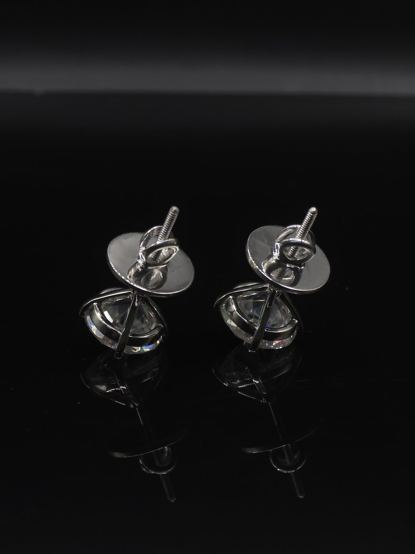 12mm Jumbo Moissanite Stud Earrings, D Color VVS1 Round Jubilee Cut, 12 Carat Total Weight, 925 Sterling Silver or Solid 10K Gold