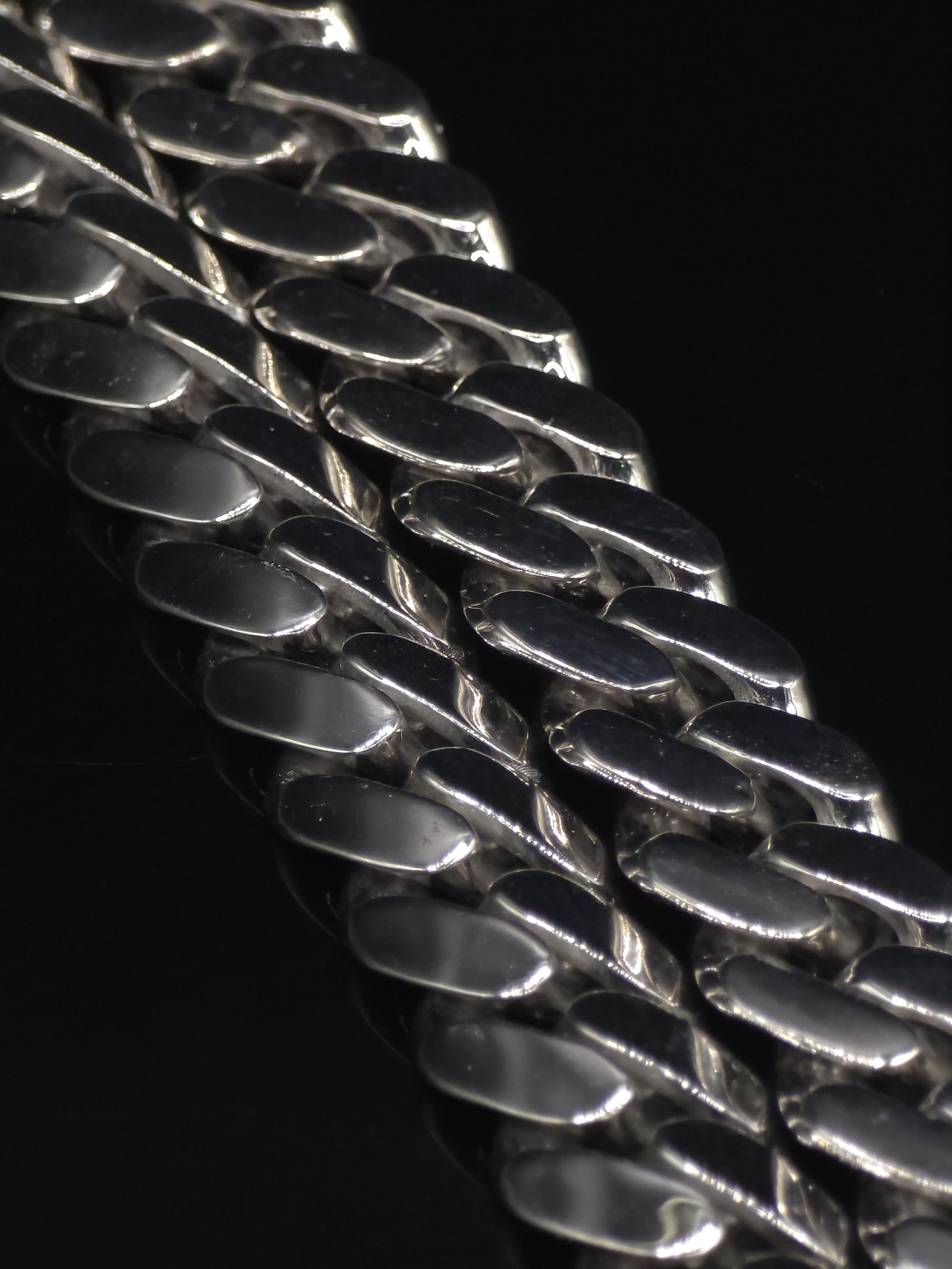 10mm Miami Cuban Link Chain, Iced Lock Box with Custom Name, Men/Women Chain, Cuban Necklace, Available in 925 Sterling Silver