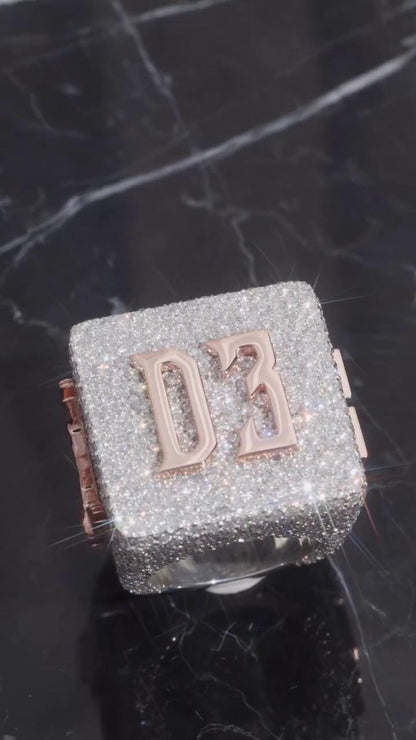 Moissanite Championship Rings for Men, Statement Rings, Custom Ring, Hip Hop Jewelry Gift