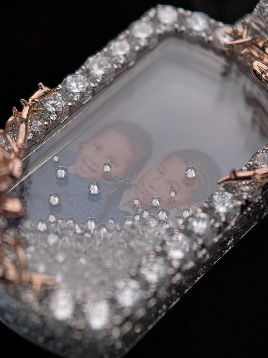 Custom Memory Photo Pendant | Iced Out Memorial Picture Necklace | Personalized Hip Hop Jewelry | Silver or Gold Photo Pendant