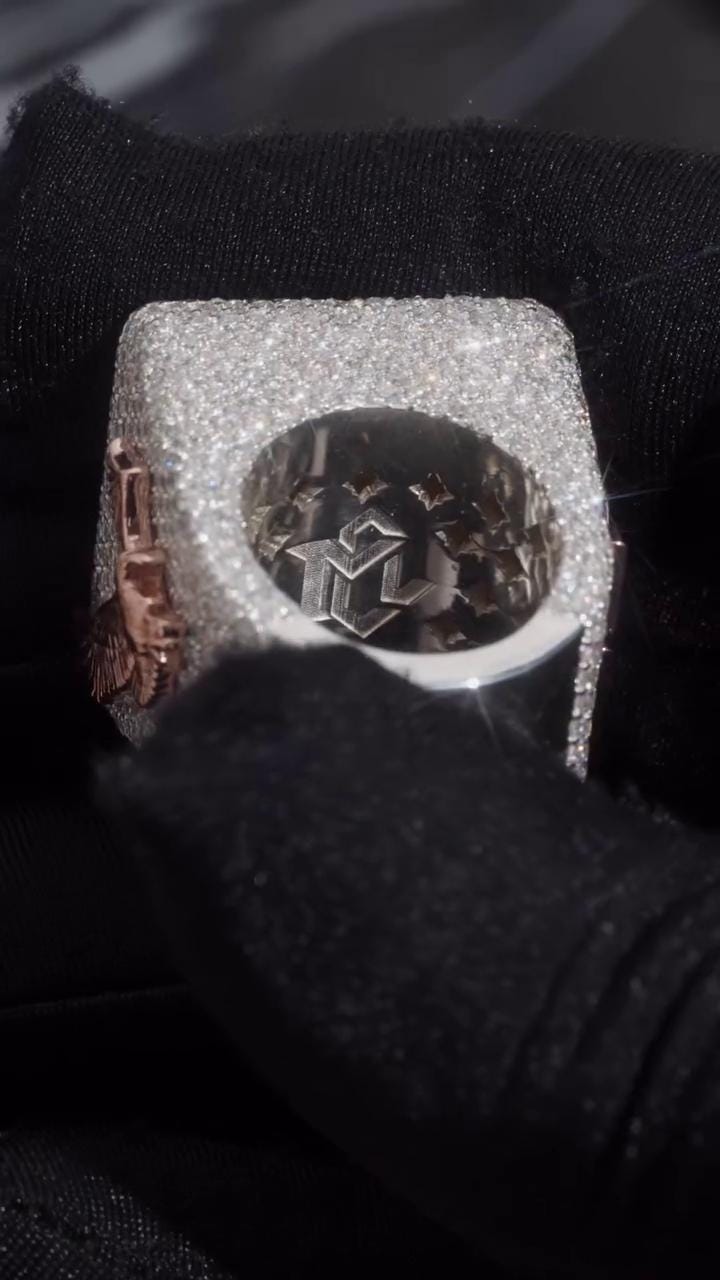 Moissanite Championship Rings for Men, Statement Rings, Custom Ring, Hip Hop Jewelry Gift
