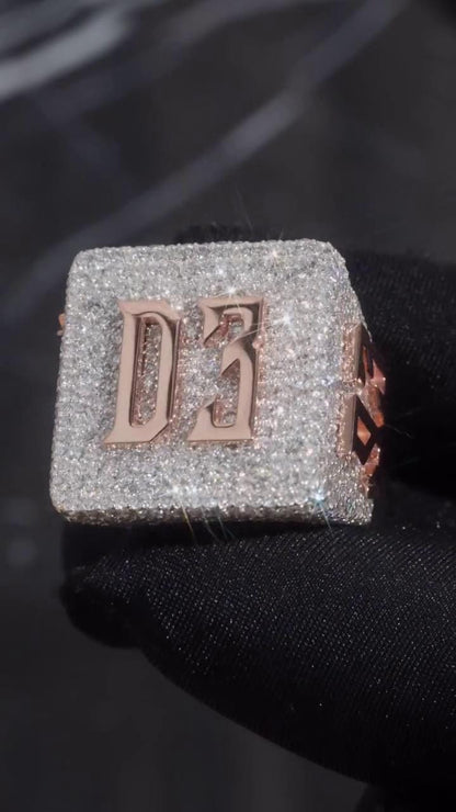 Moissanite Championship Rings for Men, Statement Rings, Custom Ring, Hip Hop Jewelry Gift