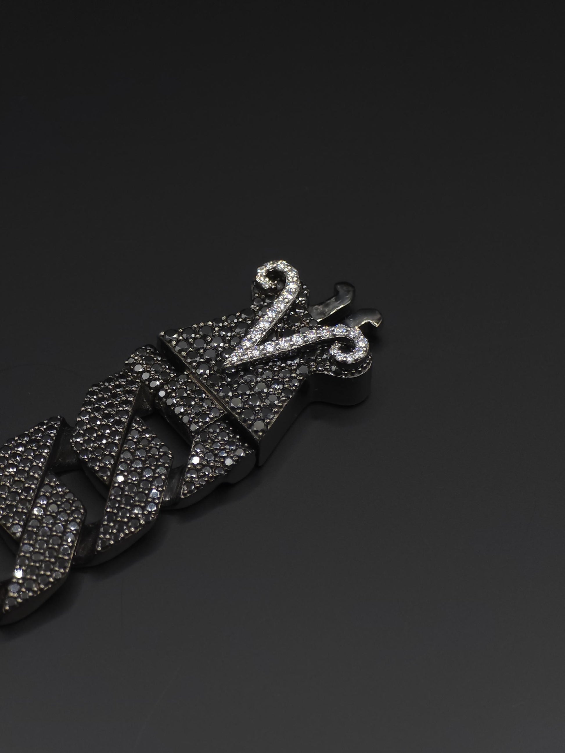 16mm Black Moissanite Cuban Link Bracelet in 925 Sterling Silver – Luxury Iced Out Necklace for Men, Passes Diamond Tester