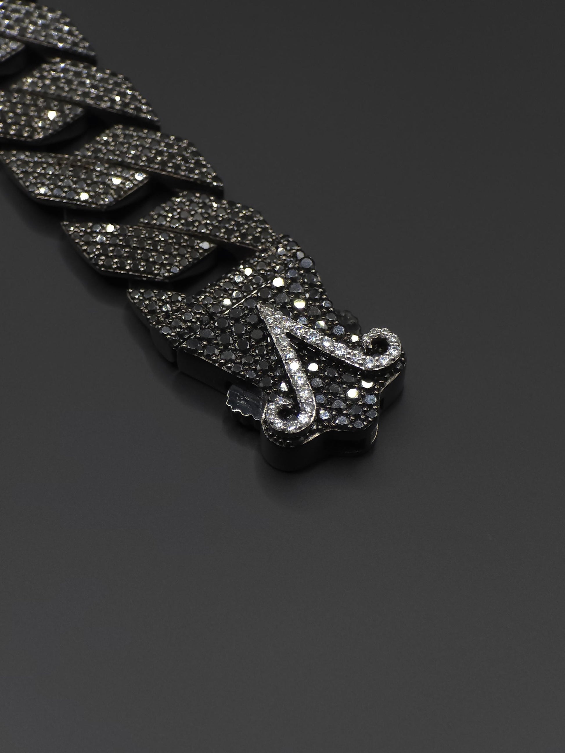 16mm Black Moissanite Cuban Link Bracelet in 925 Sterling Silver – Luxury Iced Out Necklace for Men, Passes Diamond Tester