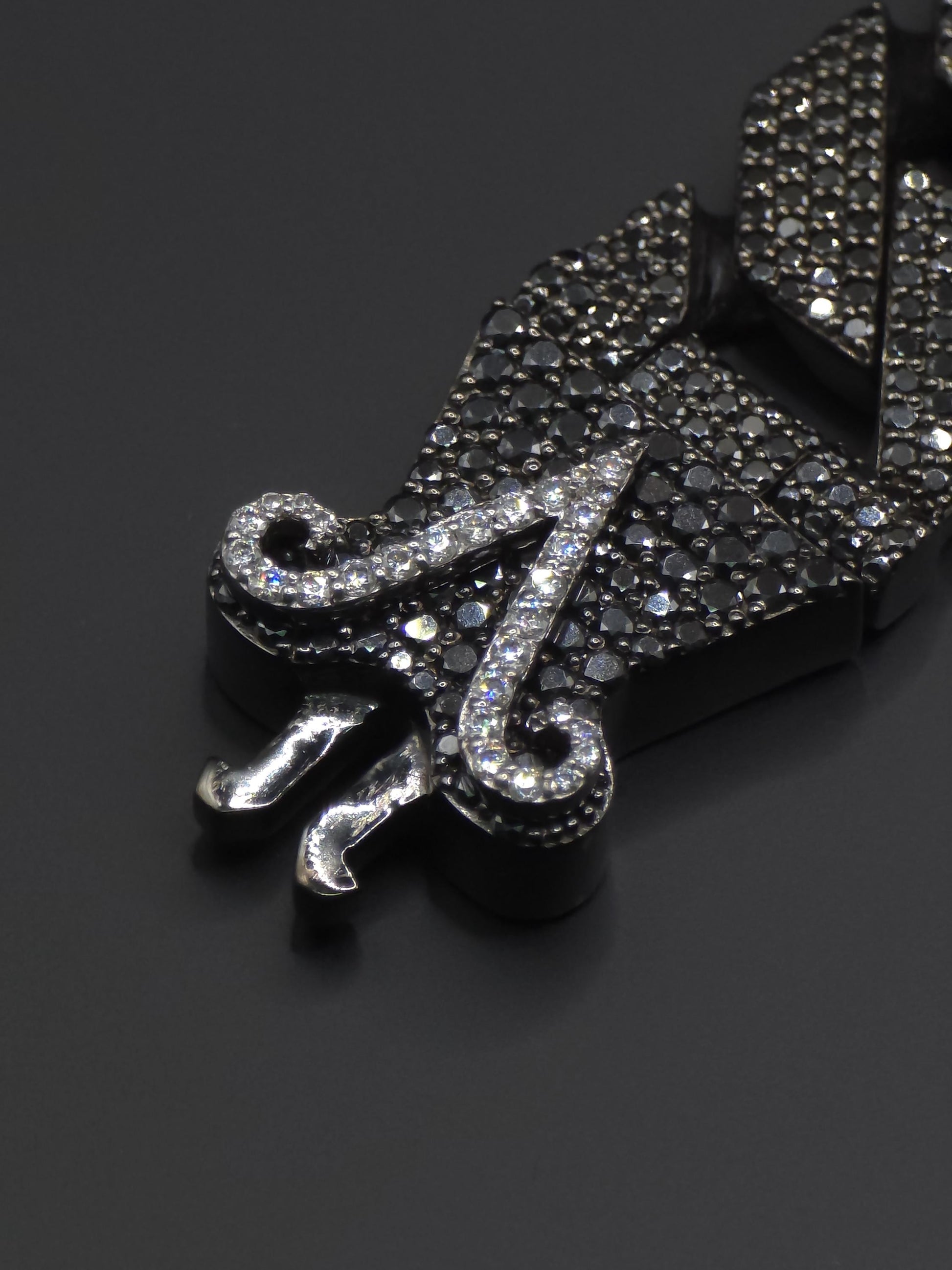 16mm Black Moissanite Cuban Link Bracelet in 925 Sterling Silver – Luxury Iced Out Necklace for Men, Passes Diamond Tester