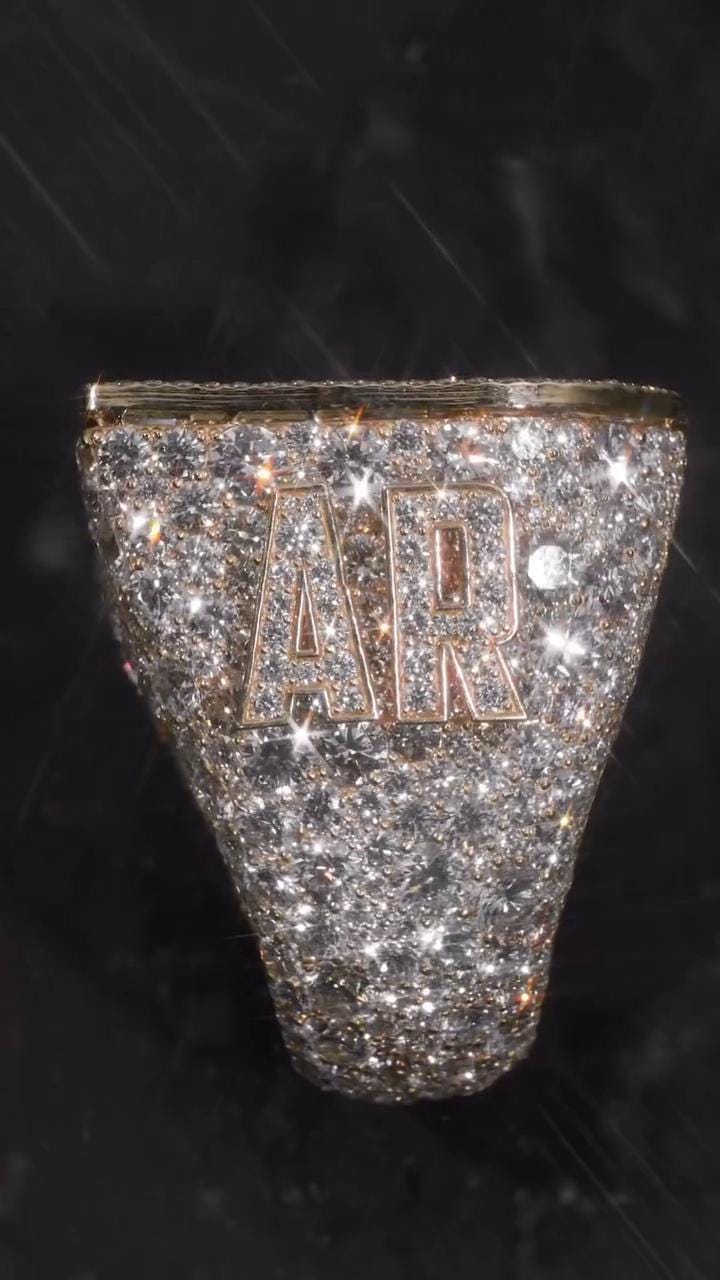 Custom Iced Out Initial Ring for Men, VVS Moissanite Championship Ring, 925 Sterling Silver Hip Hop Statement Ring, Personalized Jewelry