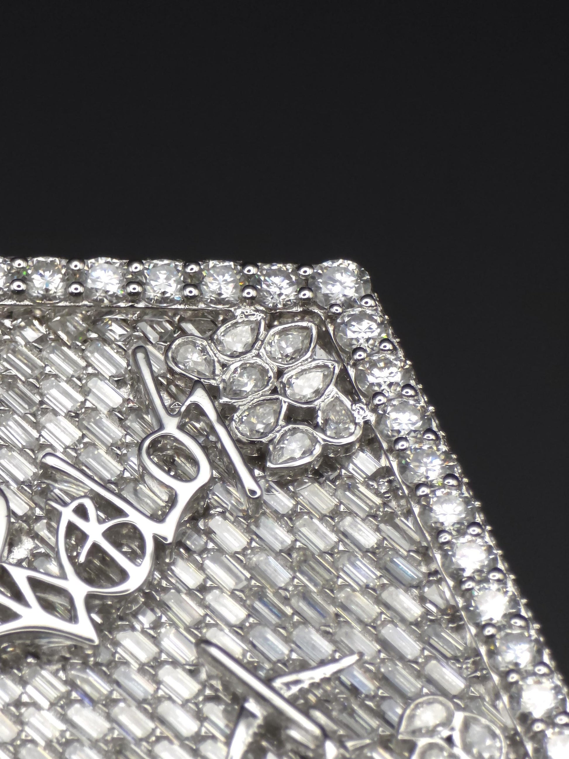 Custom Iced Out Pendant, Moissanite Statement Pendant, Geometric Hip Hop Pendant, 925 Silver Diamond Look Custom Jewelry