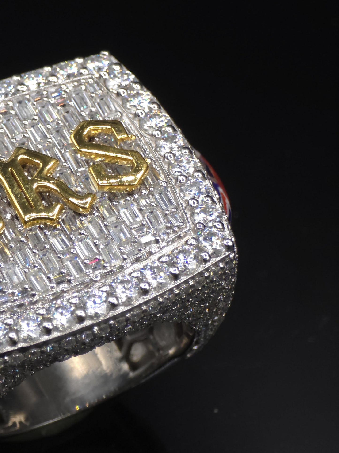 Custom Championship Style Ring for Men, Iced Out Moissanite Ring, Statement Ring, Personalized Name Ring, Hip Hop Jewelry
