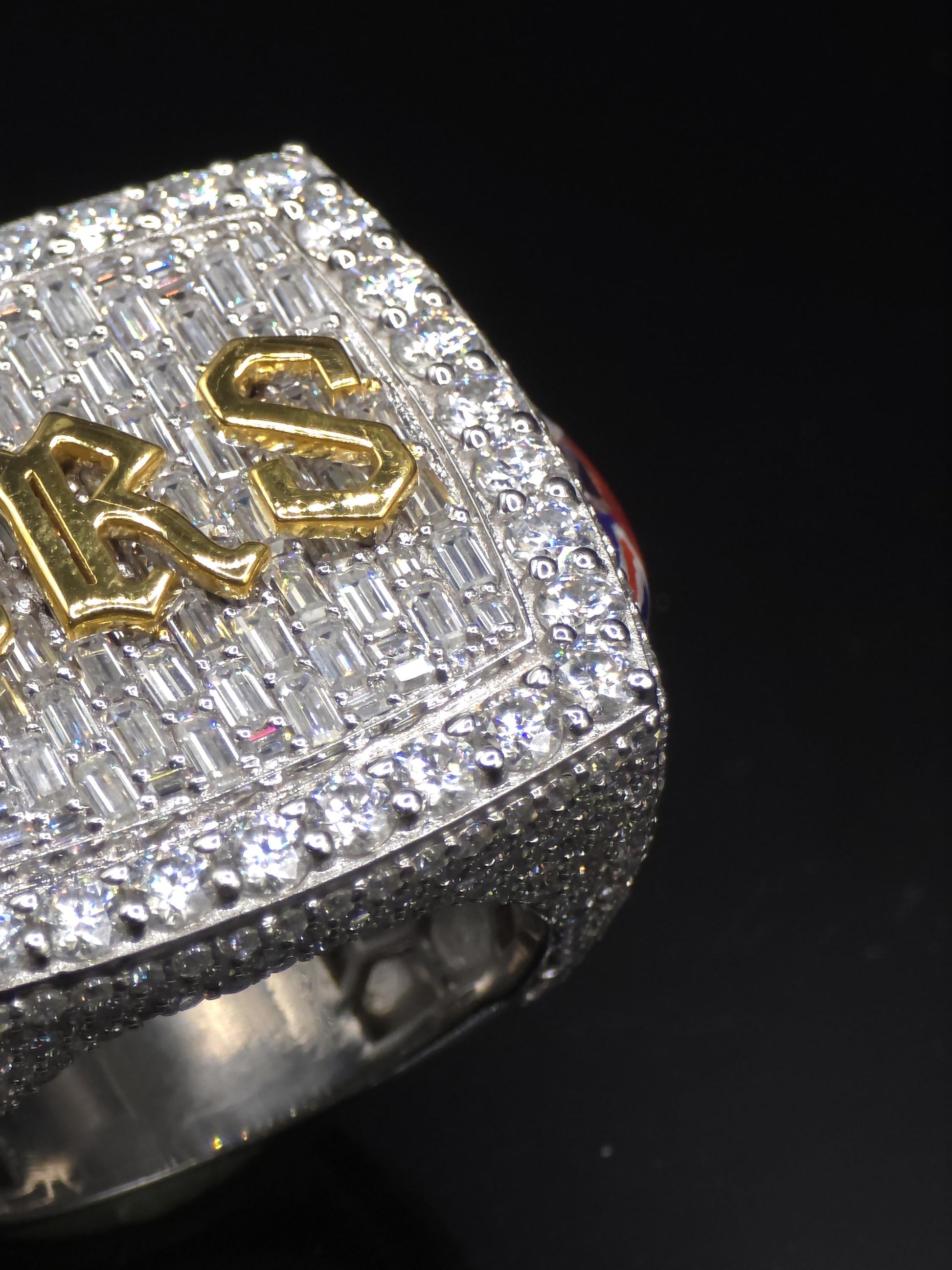 Custom Championship Style Ring for Men, Iced Out Moissanite Ring, Statement Ring, Personalized Name Ring, Hip Hop Jewelry