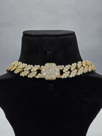 22mm Iced Out Cuban Link Chain | VVS1 Moissanite Diamond Necklace | Heavy 925 Sterling Silver | Rose Gold Finish