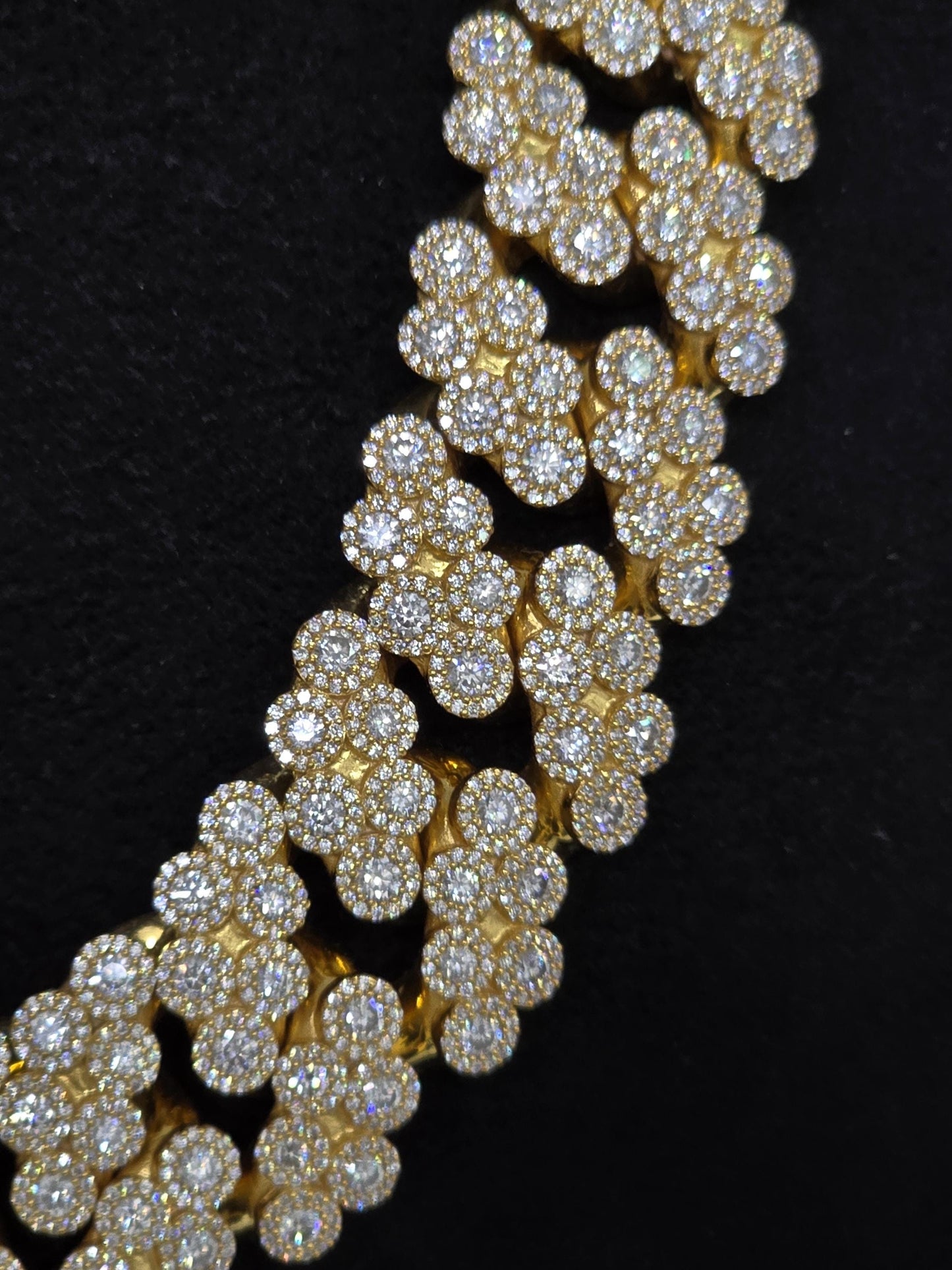 22mm Iced Out Cuban Link Chain | VVS1 Moissanite Diamond Necklace | Heavy 925 Sterling Silver | Rose Gold Finish