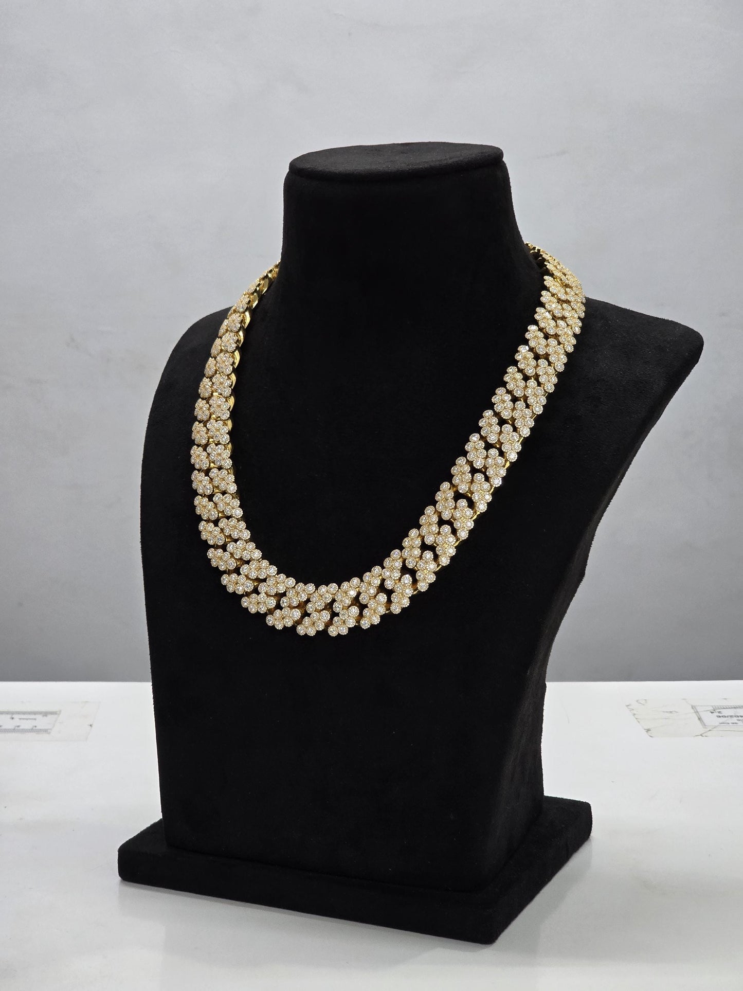 22mm Iced Out Cuban Link Chain | VVS1 Moissanite Diamond Necklace | Heavy 925 Sterling Silver | Rose Gold Finish