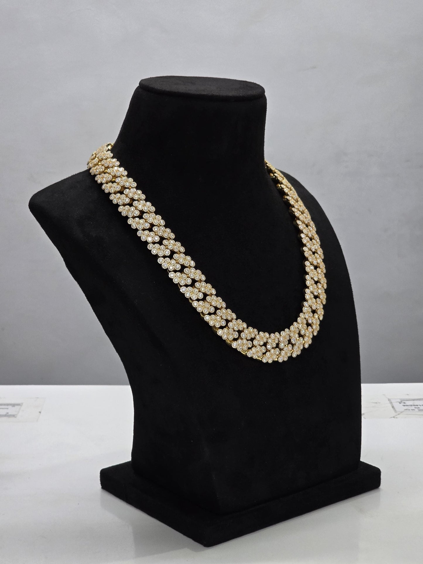 22mm Iced Out Cuban Link Chain | VVS1 Moissanite Diamond Necklace | Heavy 925 Sterling Silver | Rose Gold Finish