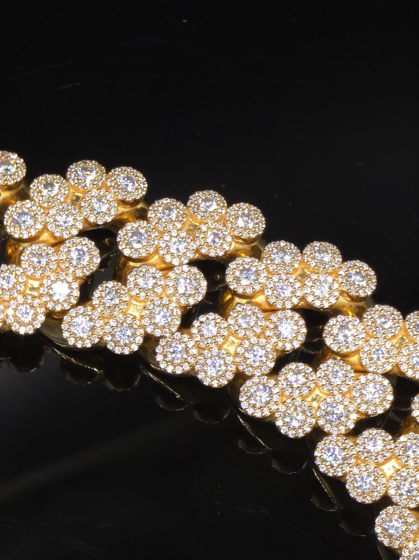 22mm Iced Out Cuban Link Chain | VVS1 Moissanite Diamond Necklace | Heavy 925 Sterling Silver | Rose Gold Finish