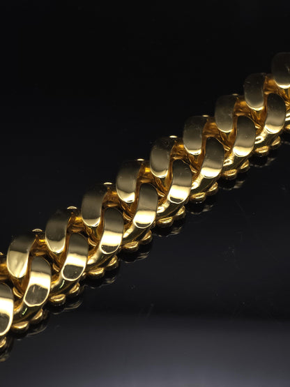 22mm Iced Out Cuban Link Chain | VVS1 Moissanite Diamond Necklace | Heavy 925 Sterling Silver | Rose Gold Finish