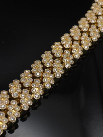 22mm Iced Out Cuban Link Chain | VVS1 Moissanite Diamond Necklace | Heavy 925 Sterling Silver | Rose Gold Finish