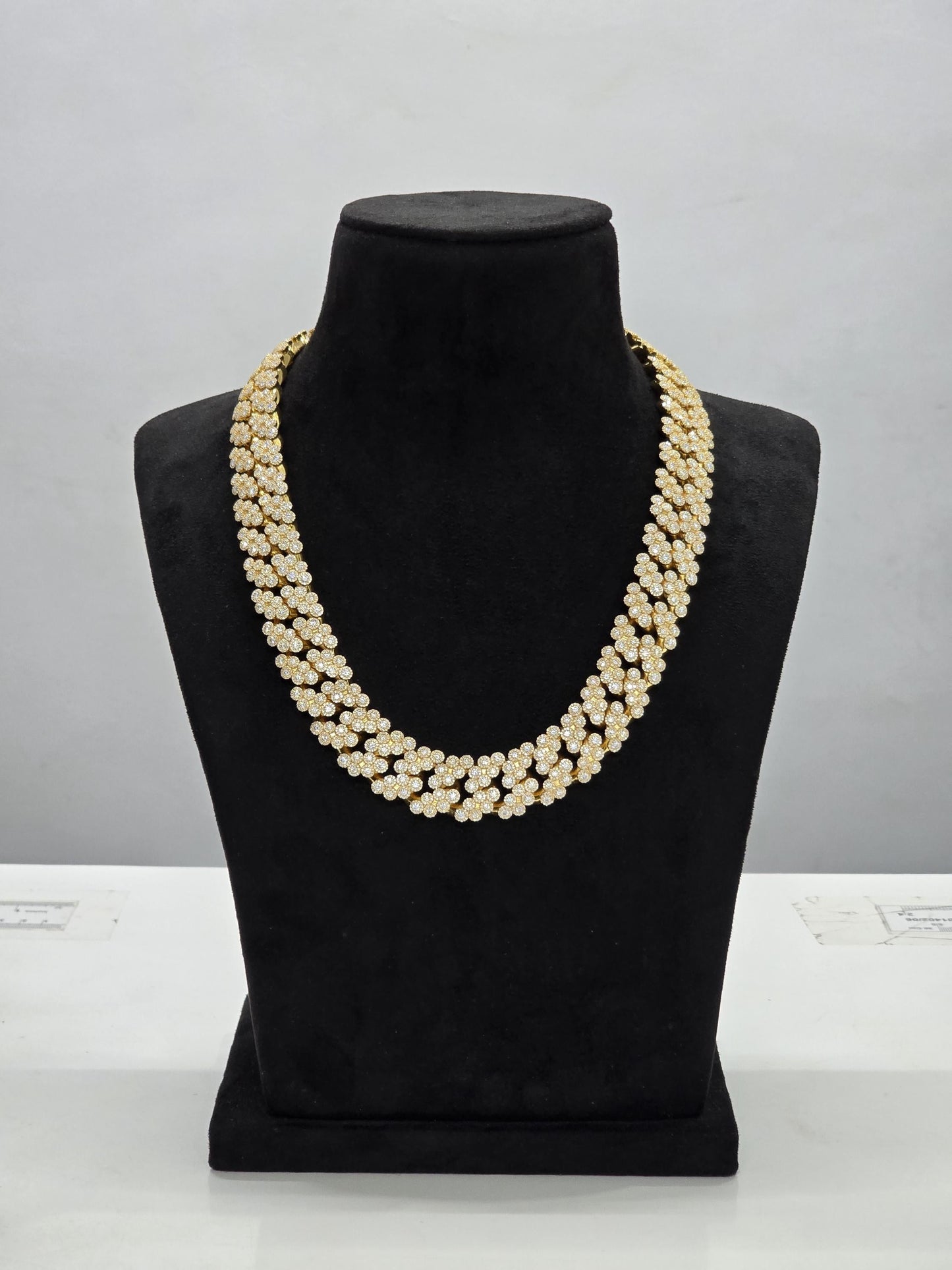 22mm Iced Out Cuban Link Chain | VVS1 Moissanite Diamond Necklace | Heavy 925 Sterling Silver | Rose Gold Finish