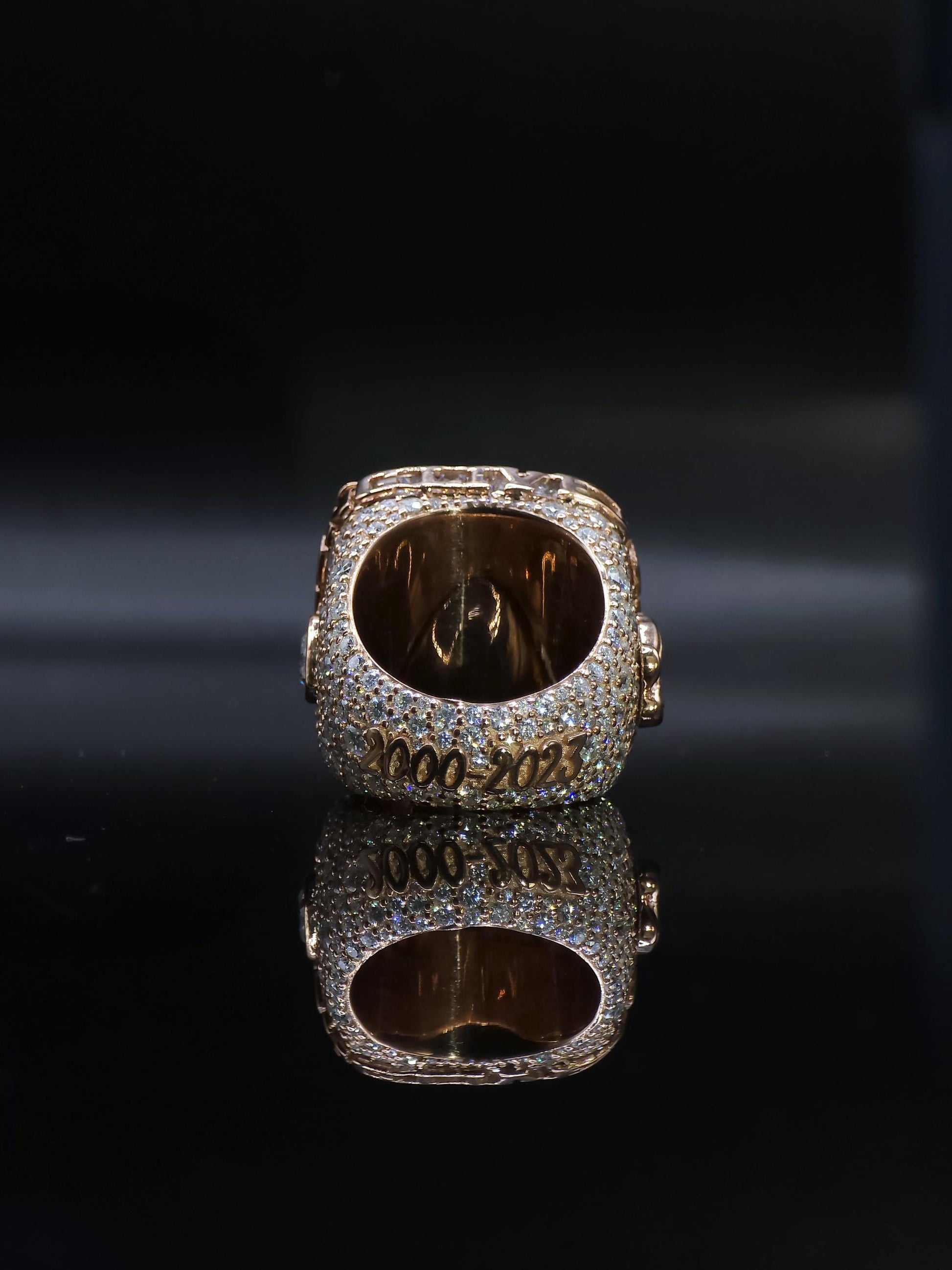 Custom Photo Memory Ring | Iced Out Moissanite Picture Ring | 925 Silver Personalized Memorial Hip Hop Ring