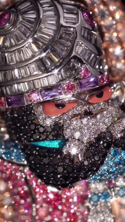 Custom Moissanite Cartoon Character Ring, Iced Out 925 Silver Statement Ring, Personalized Hip Hop Jewelry Gift