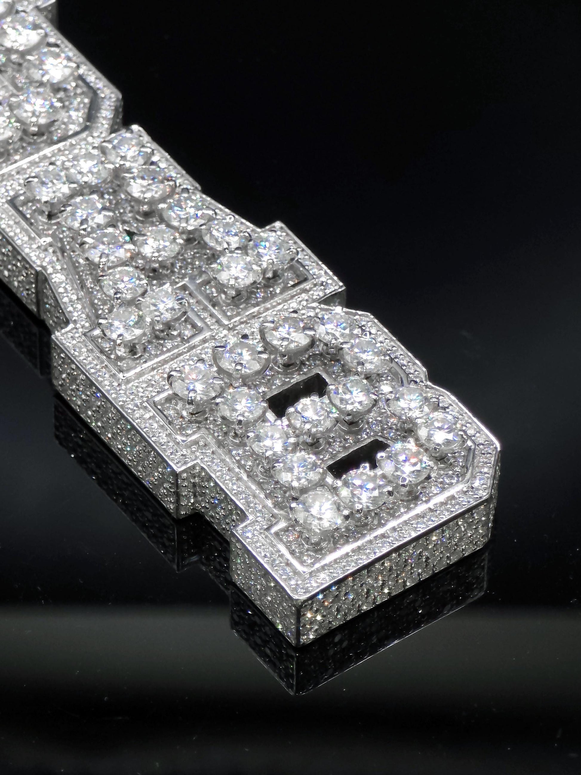 VVS Moissanite Vertical Name Pendant, 925 Sterling Silver Rhodium Plated Hip Hop Jewelry, Diamond Tester Pass