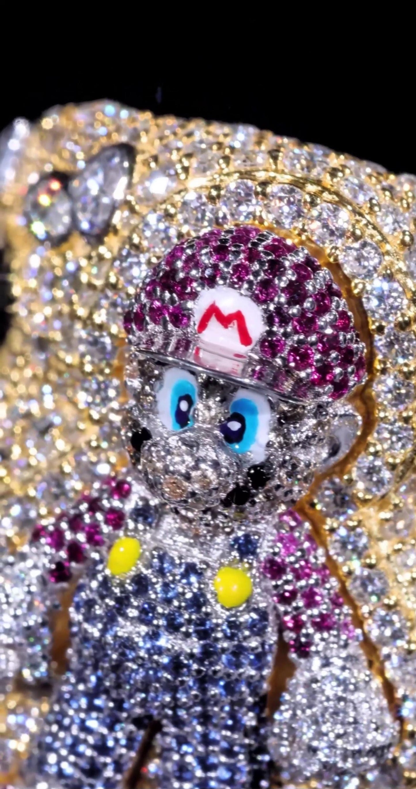 Custom Moissanite Video Game Character Ring, Iced Out 925 Silver Statement Ring, Personalized Hip Hop Jewelry Gift