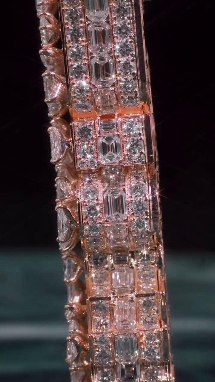VVS Moissanite Vertical Pendant | Rose Gold Plated 925 Sterling Silver | Mixed Cut Moissanite | Diamond Tester Approved | Hip Hop Jewelry