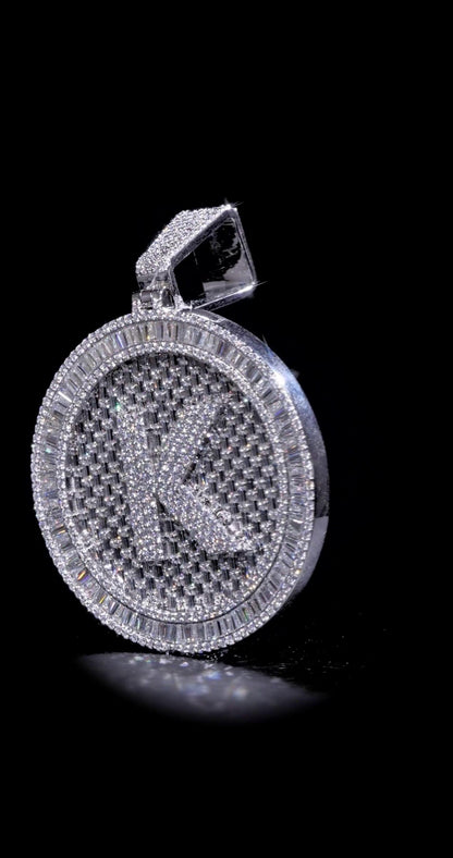 Custom made Iced Out Hip Hop Pendant | Moissanite Baguette pendant | 925 Silver/10K Gold | Pass diamond test | Solid Back | Super Icy Charm