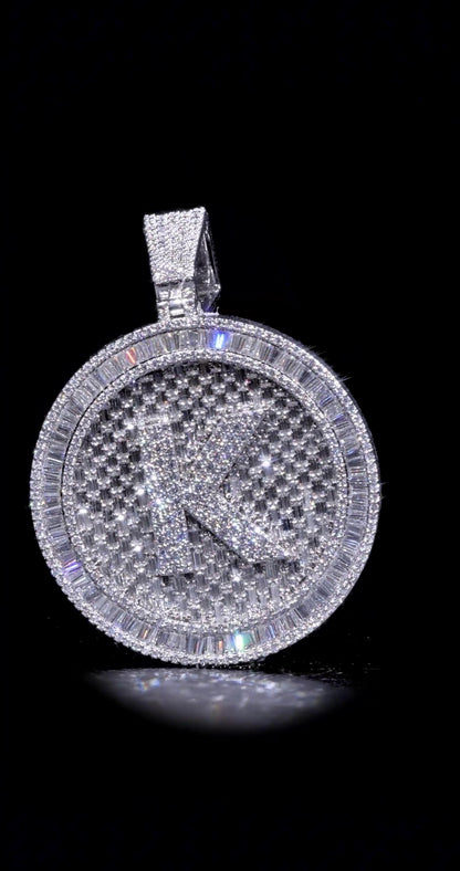 Custom made Iced Out Hip Hop Pendant | Moissanite Baguette pendant | 925 Silver/10K Gold | Pass diamond test | Solid Back | Super Icy Charm